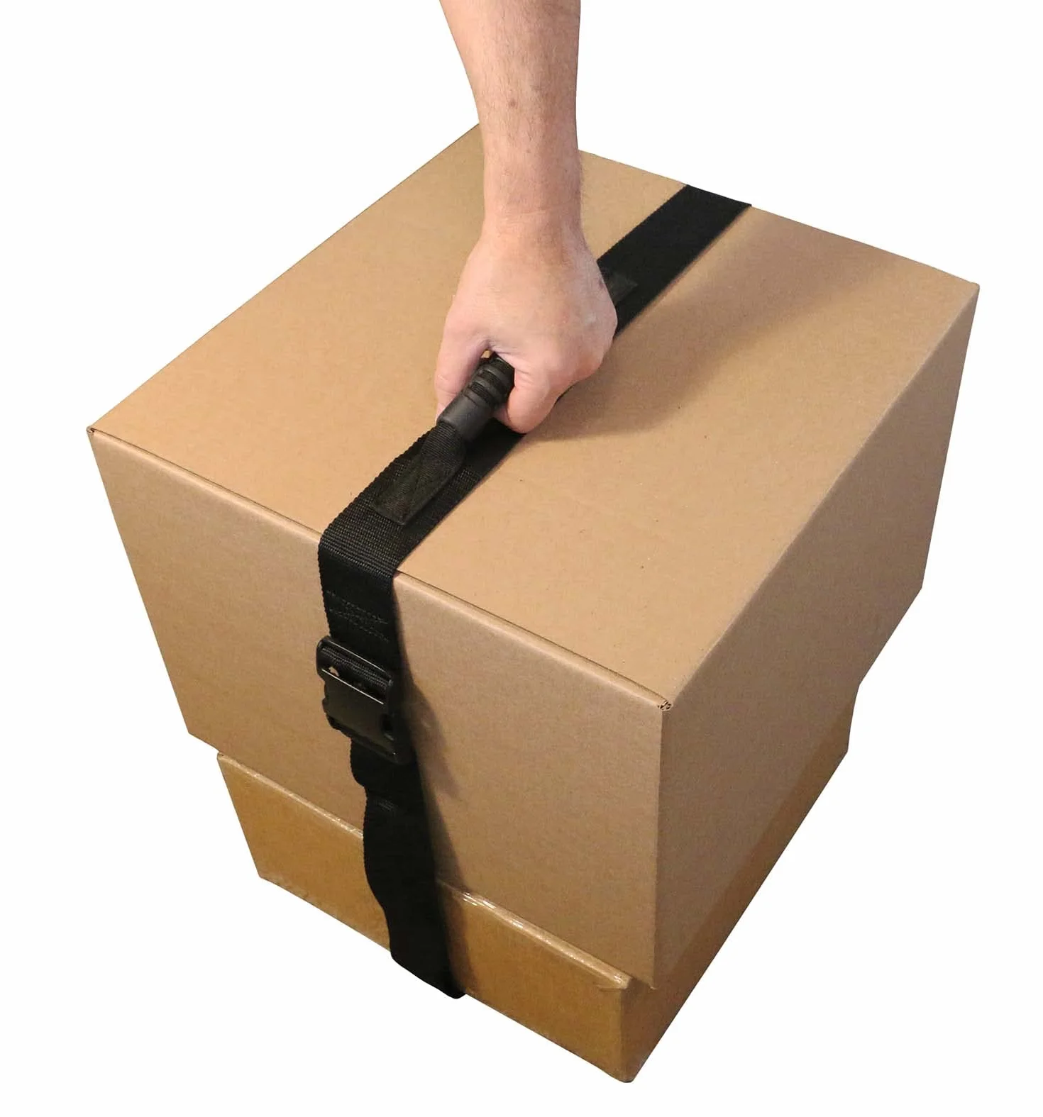 Pasek do noszenia Shoulder Dolly HandyLifter z haczykiem i uchwytem ułatwiającym podnoszenie. Bezpieczny ruch, podnosz, transportuj i zabezpieczaj ciężkie przedmioty, czarny