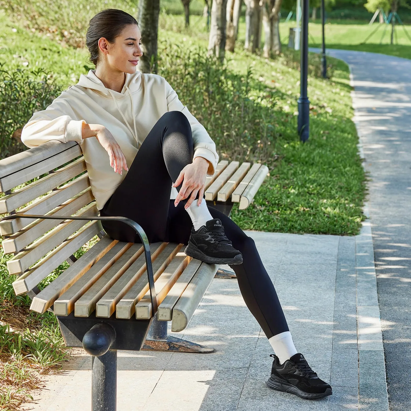 Fitville Extra Wide Buty Do Biegania Damskie Sportowe Buty Do Chodzenia Lekkie Fitness Wygodne Trampki Dla Szerokie Stóp
