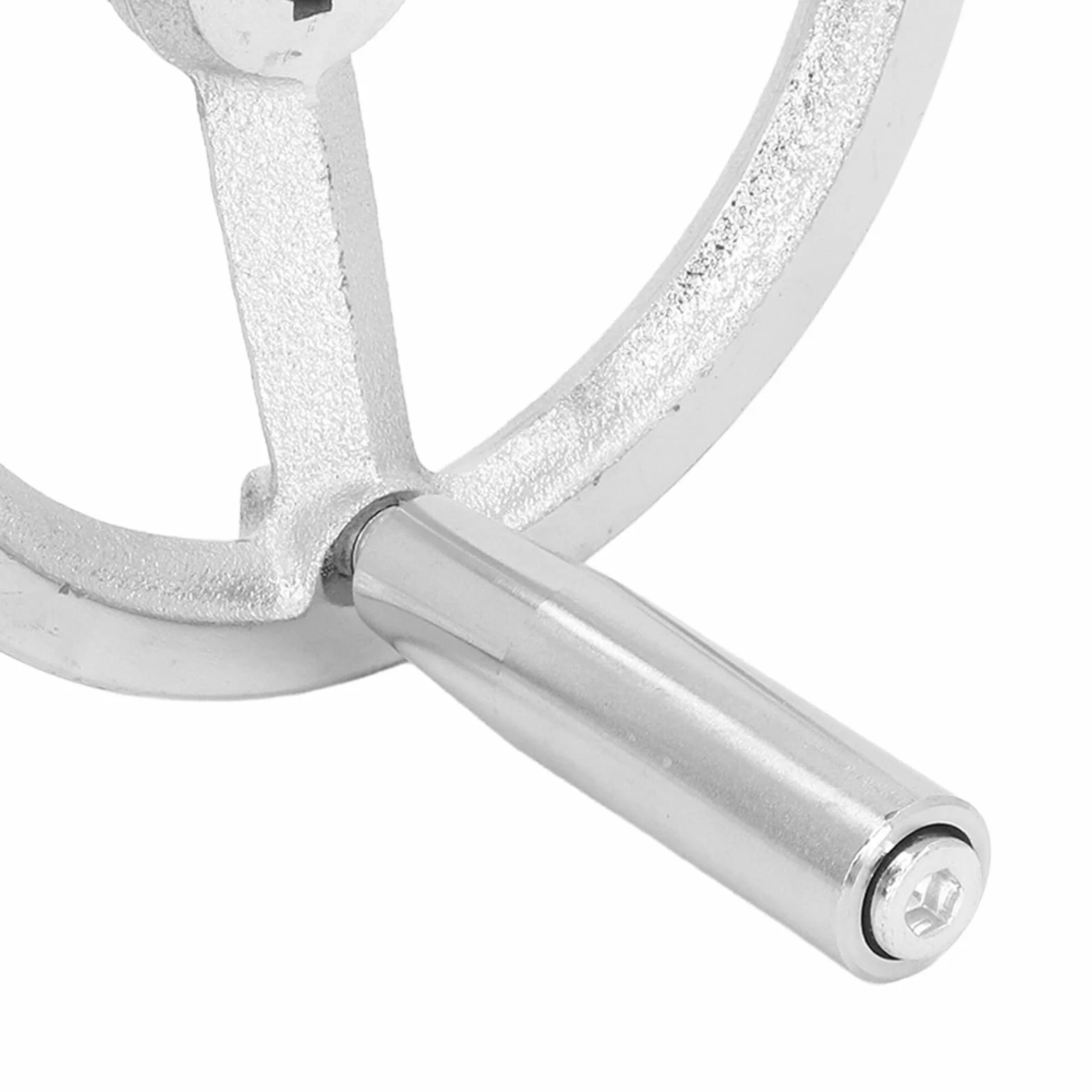 Koło Ręczne do Tokarki, 16x160MM żeliwne Chromowane Koło Ręczne ze Zdejmowanym Uchwytem, ​​wszechstronne Koło Ręczne do Tokarki z 3 Szprychami do Frezarki Tokarskiej Szlifierki