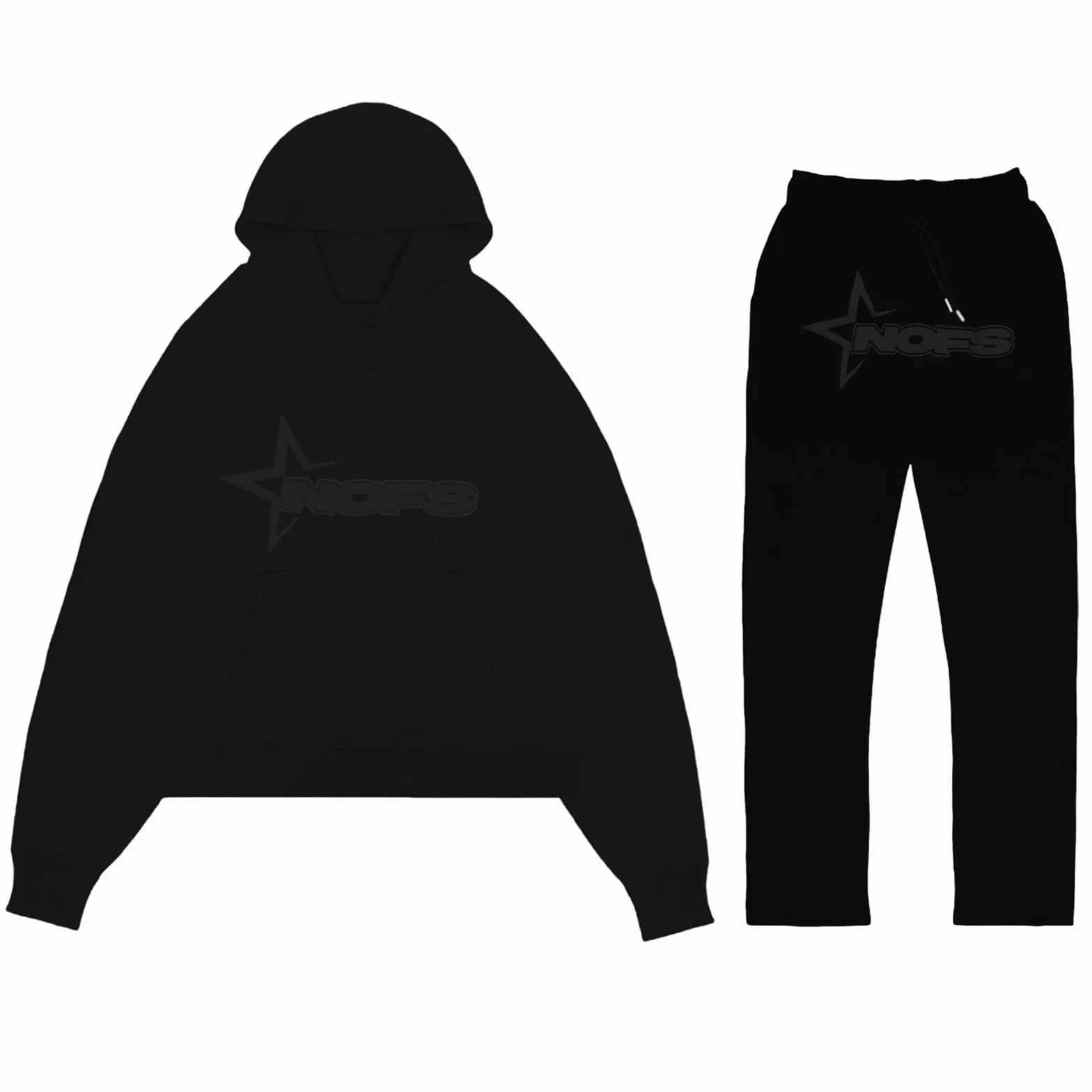 NOFS męski dres do joggingu, dres treningowy, bluza z kapturem i spodnie do biegania, dres sportowy, bluza z kapturem, styl Streetwear, modny strój na siłownię, ciepły strój