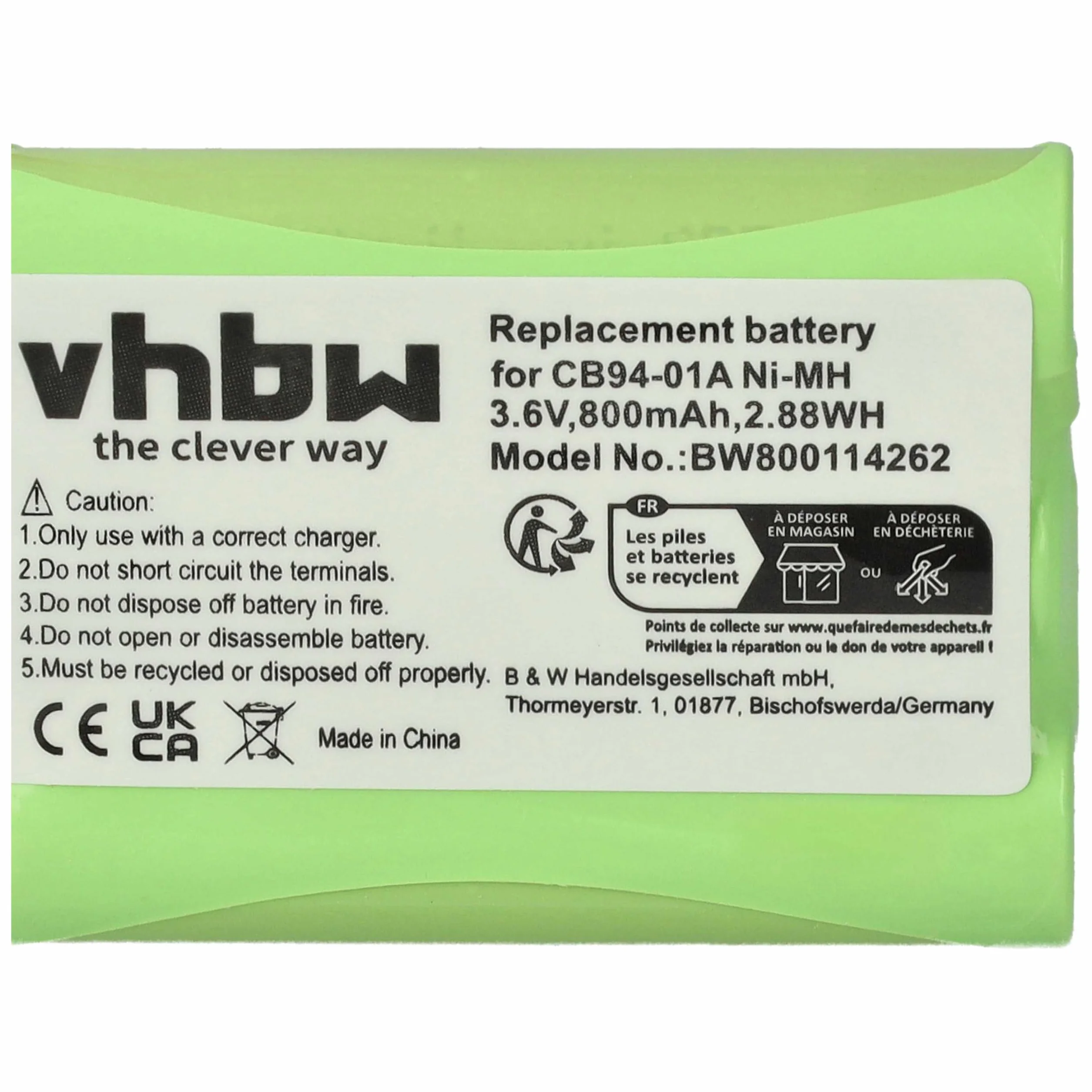 vhbw NiMH akumulator 800 mAh (3,6 V) do elektronicznego telefonu, Baby Monitor jak Summer Infant 29030