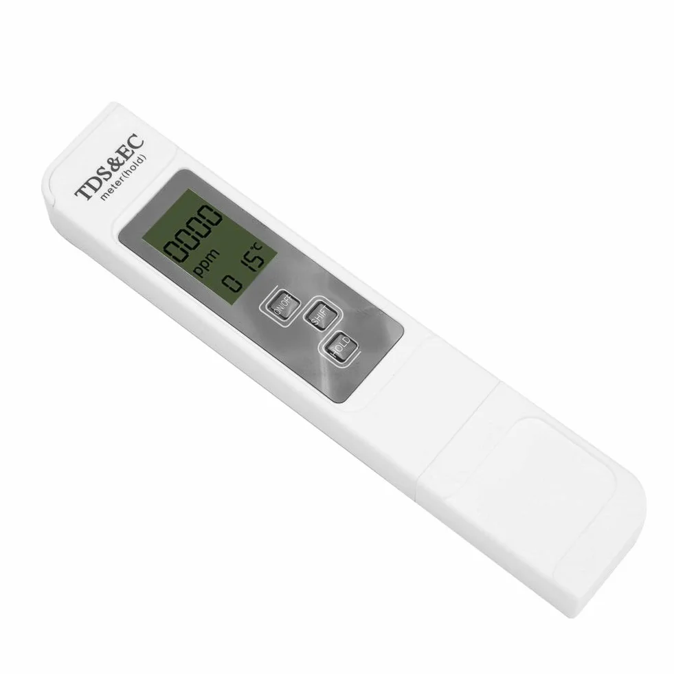 Tds Ec Meter Hold, Tds Ec Wielofunkcyjny Cyfrowy Tester Wody Lcd Miernik Temperatury Tds Ec do Napojów