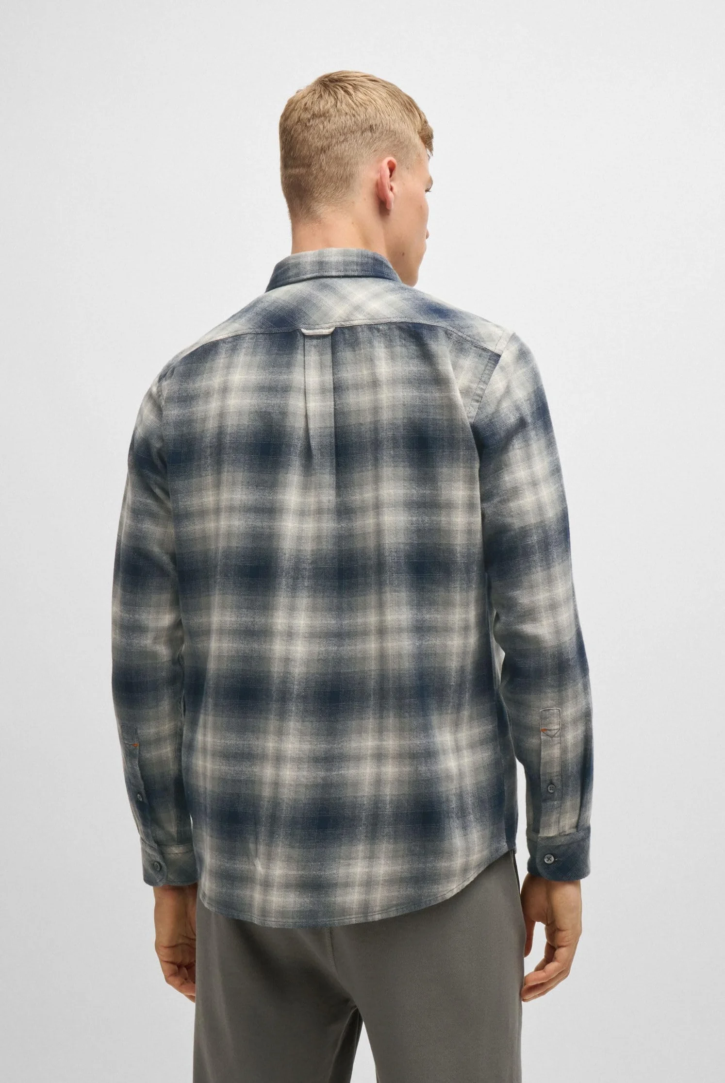 BOSS Męski Rickert_M, Open Grey76, S, Otwarty szary 76, S