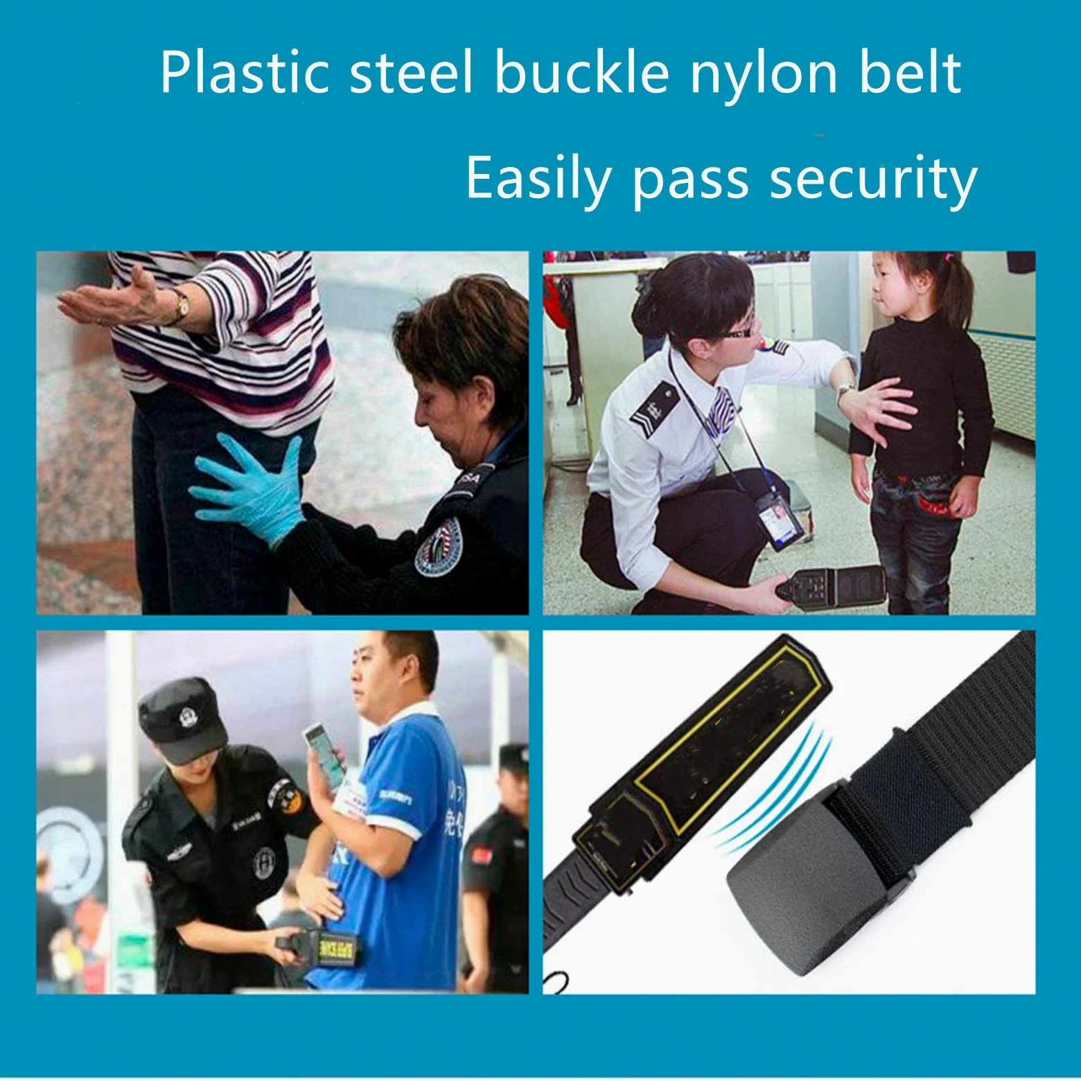 Nylonowy pas biodrowy Męski regulowany pas taktyczny z szybkozłączką Plus rozmiar Nylon Oddychający taktyczny wojskowy męski pasek roboczy z plastikową klamrą, 2 szt(Coffee,Length 170CM/67")
