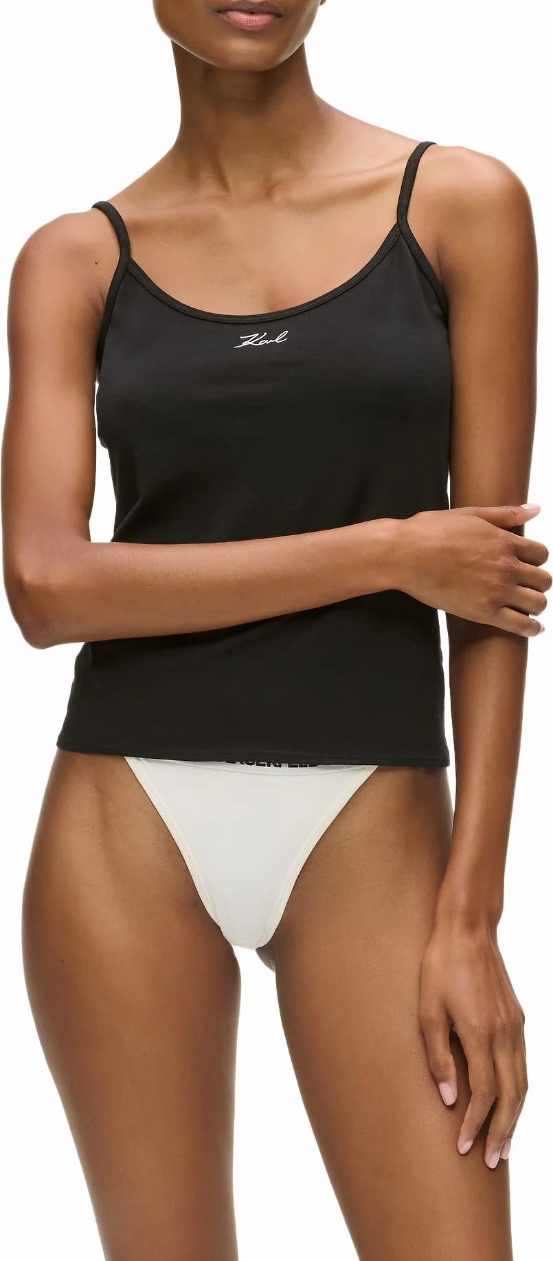 KARL LAGERFELD B.V Signature Cami Top (2 Pack) Koszula Kobiety