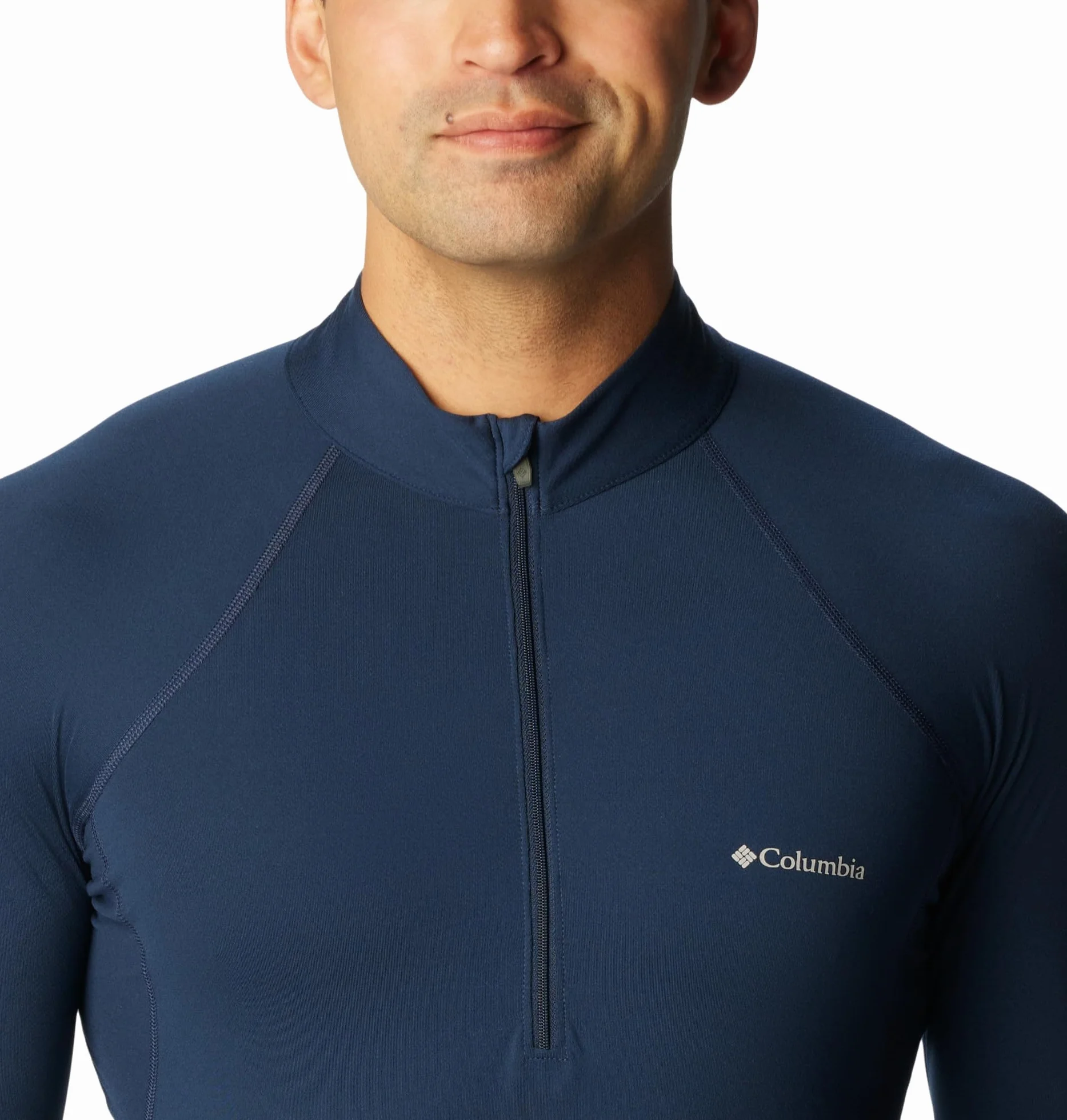 Męski Podkoszulek z Długim Rękawem na Suwak, Columbia Midweight Stretch
