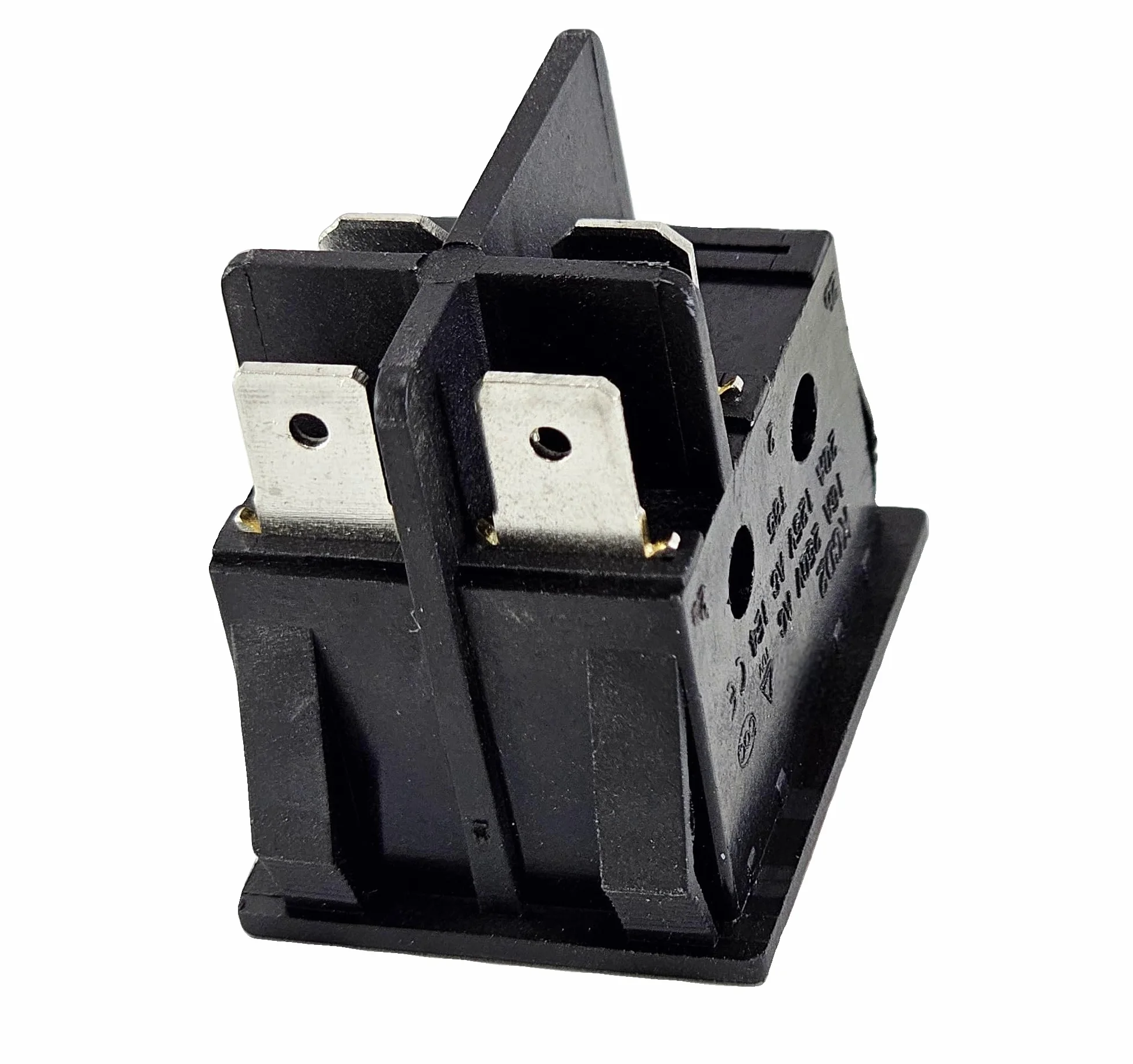 Przełącznik kołyskowy z wodoszczelną osłoną, 2-biegunowy (4pin), 16 A, 250 V AC, 30 x 22 mm, czerwony kołysk, podświetlany