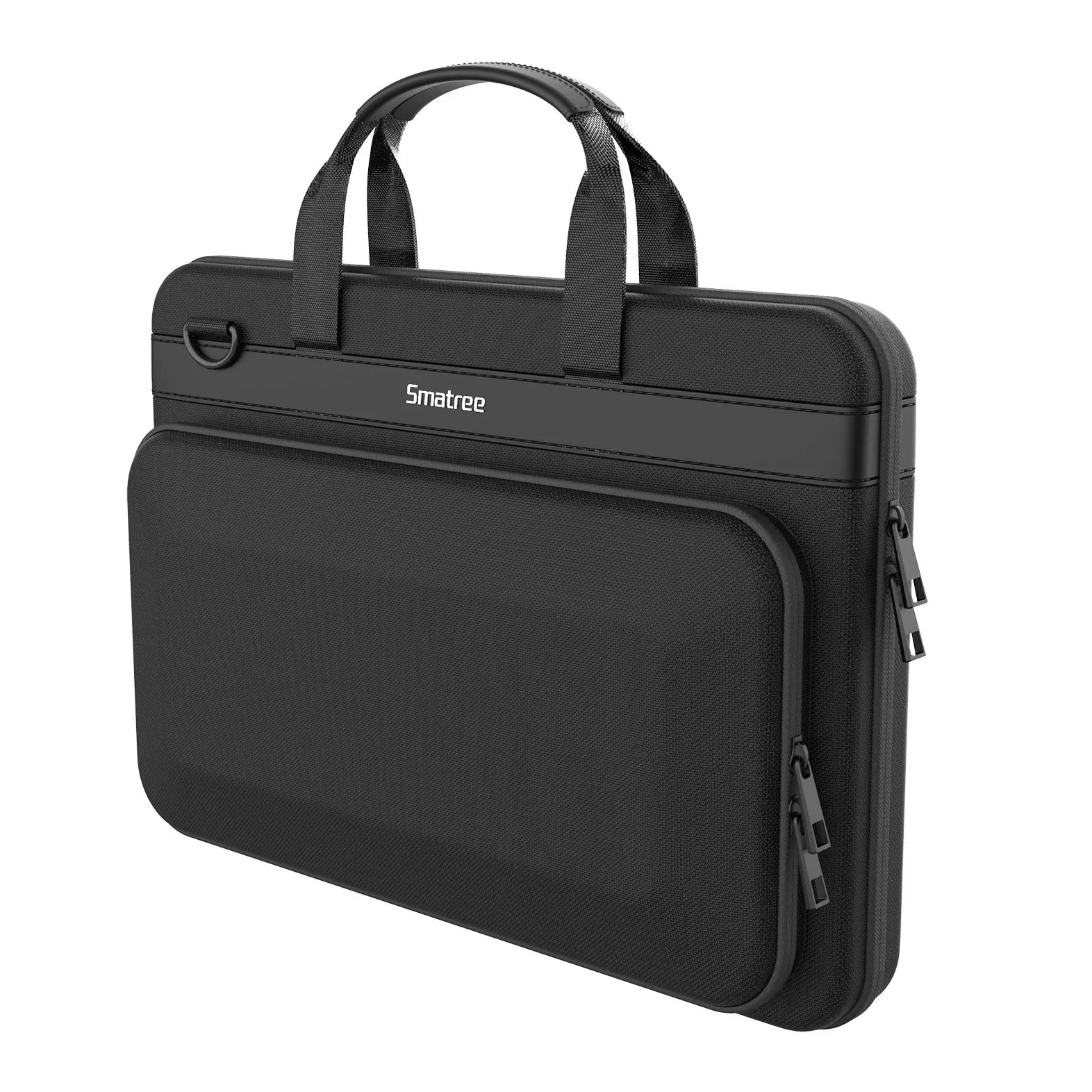 Smatree Aktówka na laptopa twarda torba do przenoszenia kompatybilna z nowym 2023/2021/2019 MacBook Pro 40.6 cm 39.1 cm/ASUS Vivobook Pro 39.6 cm/2021 Razer Blade 15 Advanced, czarna, Czarny/A800,