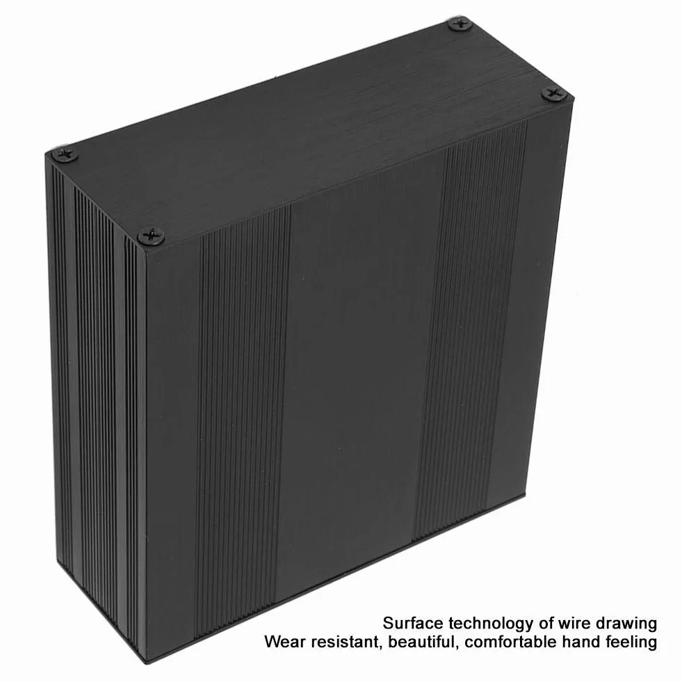 Elektroniczna obudowa projektu czarna aluminiowa drukować płytka drukować pudełko typu dzielone DIY elektroniczny projekt