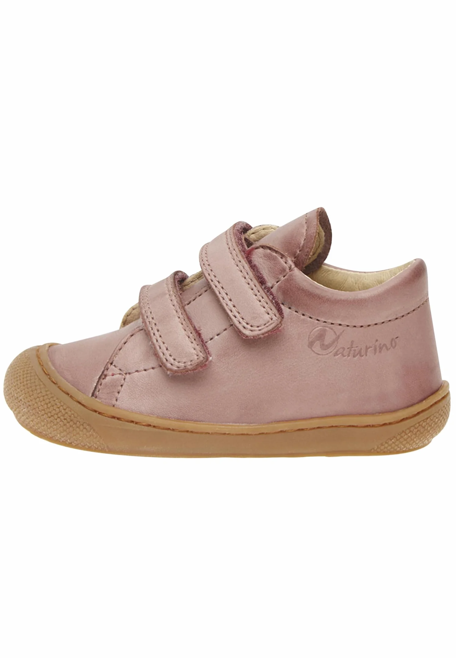Naturino Cocoon VL buty do nauki chodzenia ze skóry nappa, brudny róż, brudny róż, 24 EU