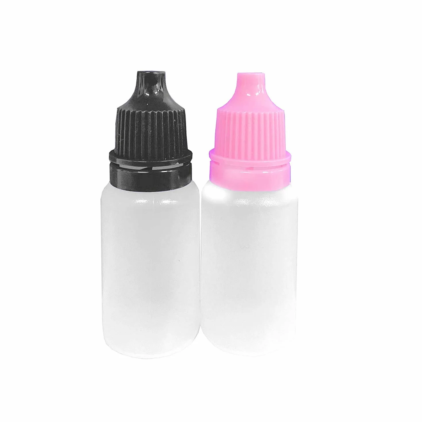 21 sztuk butelek z tworzywa sztucznego, 10 ml, puste butelki z kroplomierzem, do kropli do oczu, Essential Oil Eliquids (kolor losowy)