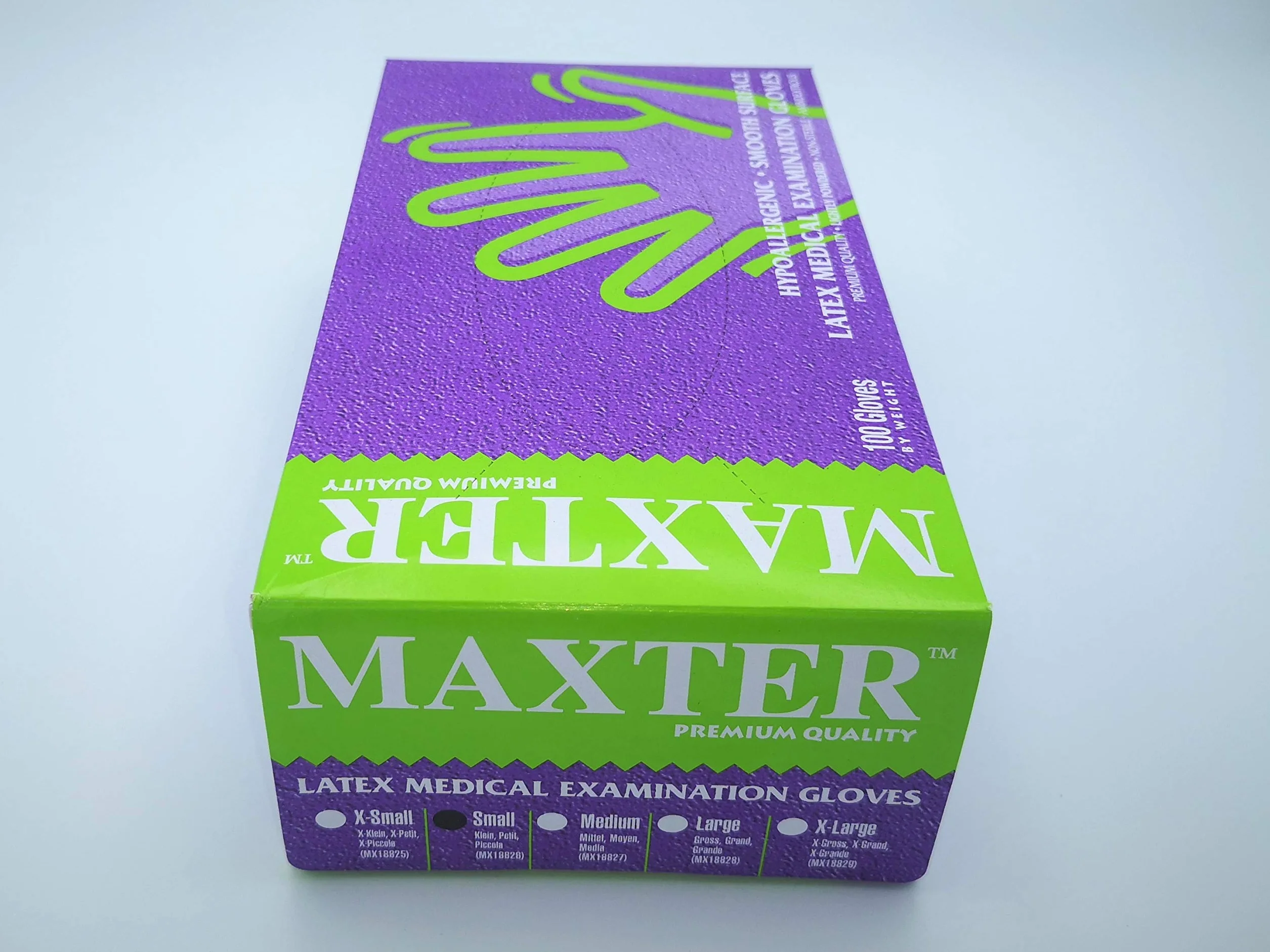 Maxter Rękawice lateksowe 100 sztuk/S