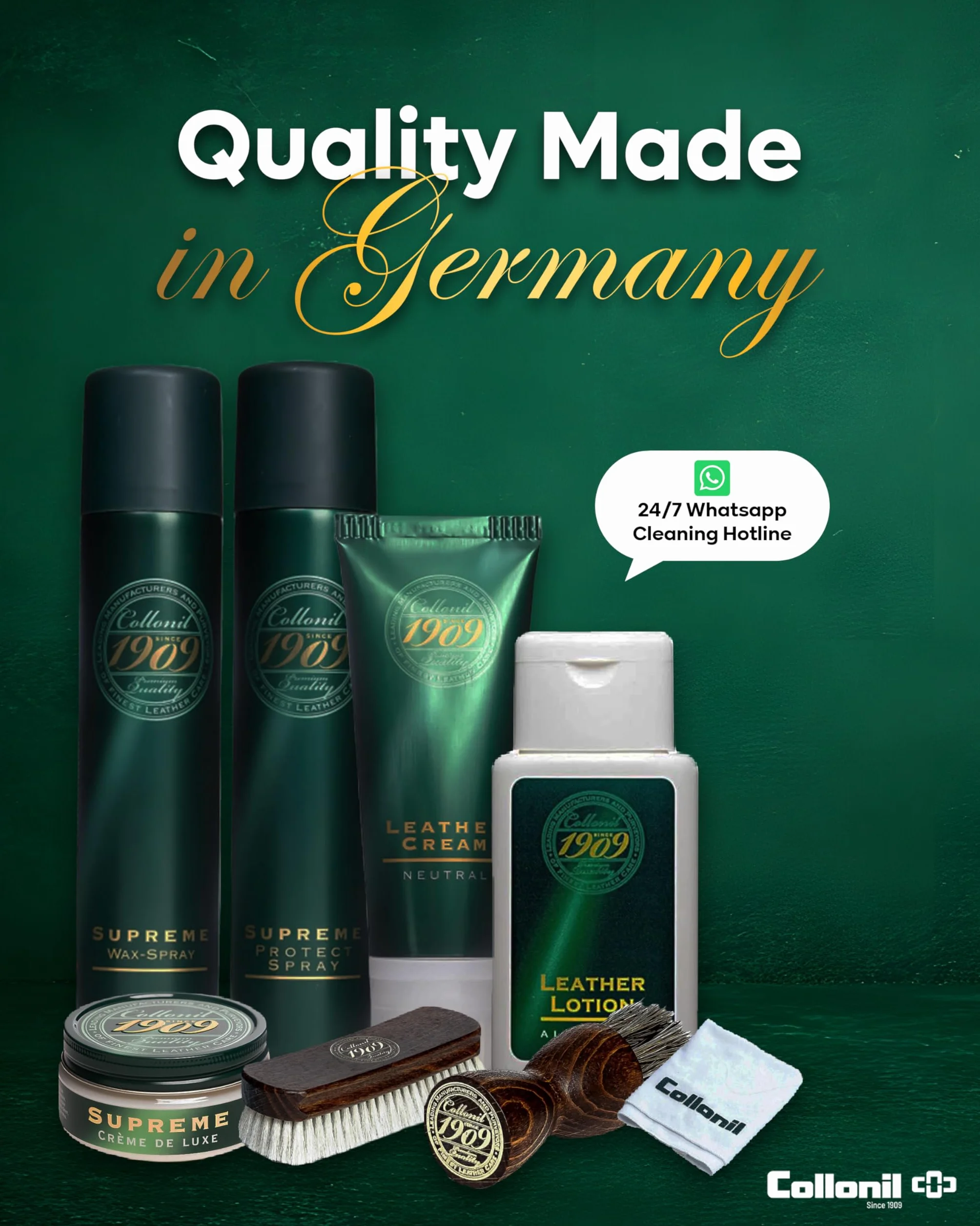 Collonil 1909 Leather Cream krem do skórzanych butów 75 ml