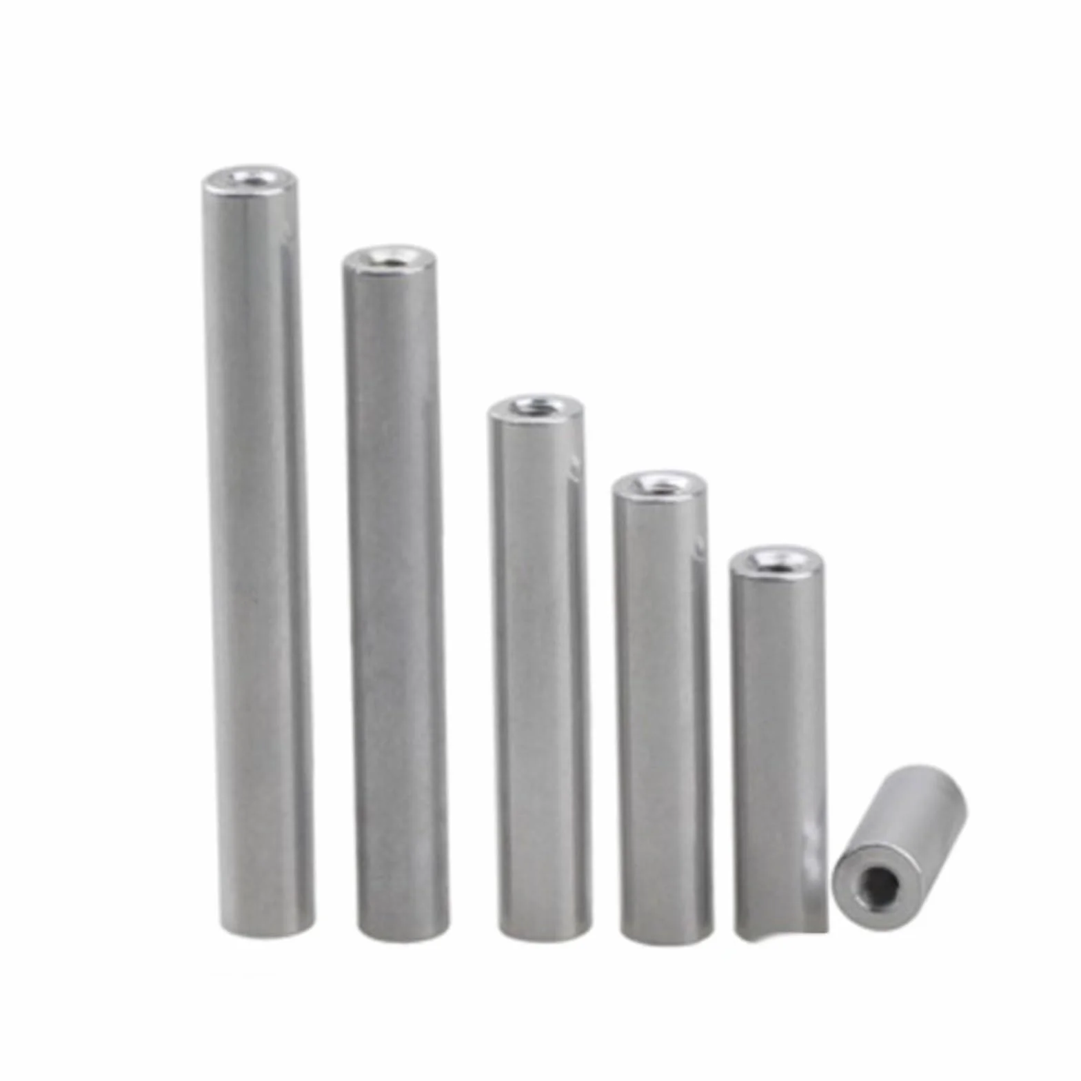 Gwint M2 M2,5 M3 M4 M5 M6 M8 M10 śruba z gwintem wewnętrznym Aluminium pręt 65 mm 70 mm 80 mm 100 mm aluminiowy wspornik dystansowy okrągłe pręty dystansowe śruba trapezowa (kolor: 85 mm, rozmiar: M6