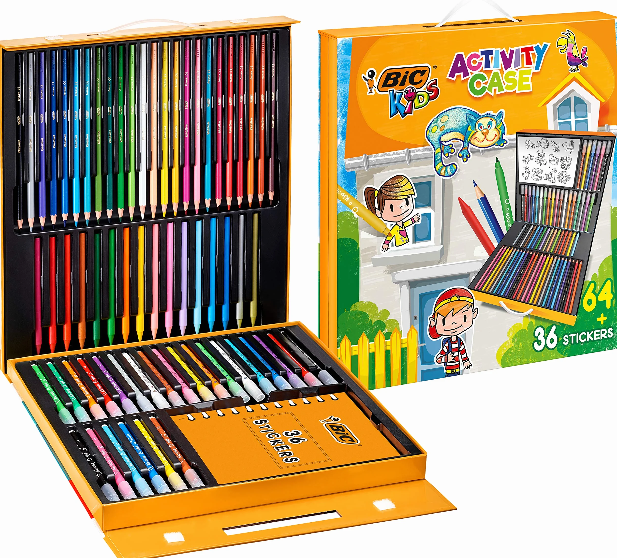 BIC Kids Activity Case +Stickers Pudełko 64+36szt