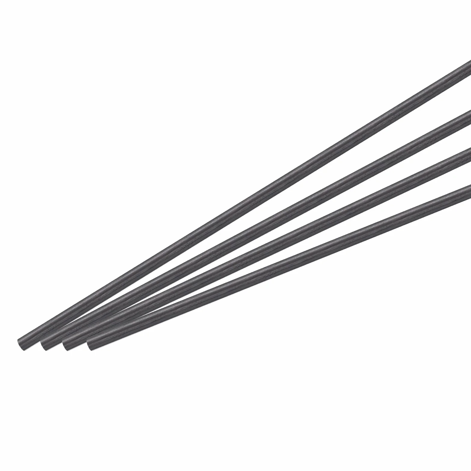 QUARKZMAN Pręt z włókna węglowego, pręt węglowy 4 mm x 300 mm do samolotów RC DIY, latawców, węży do skrzydeł quadkoptera, zestaw naprawczy do ramion 4 szt
