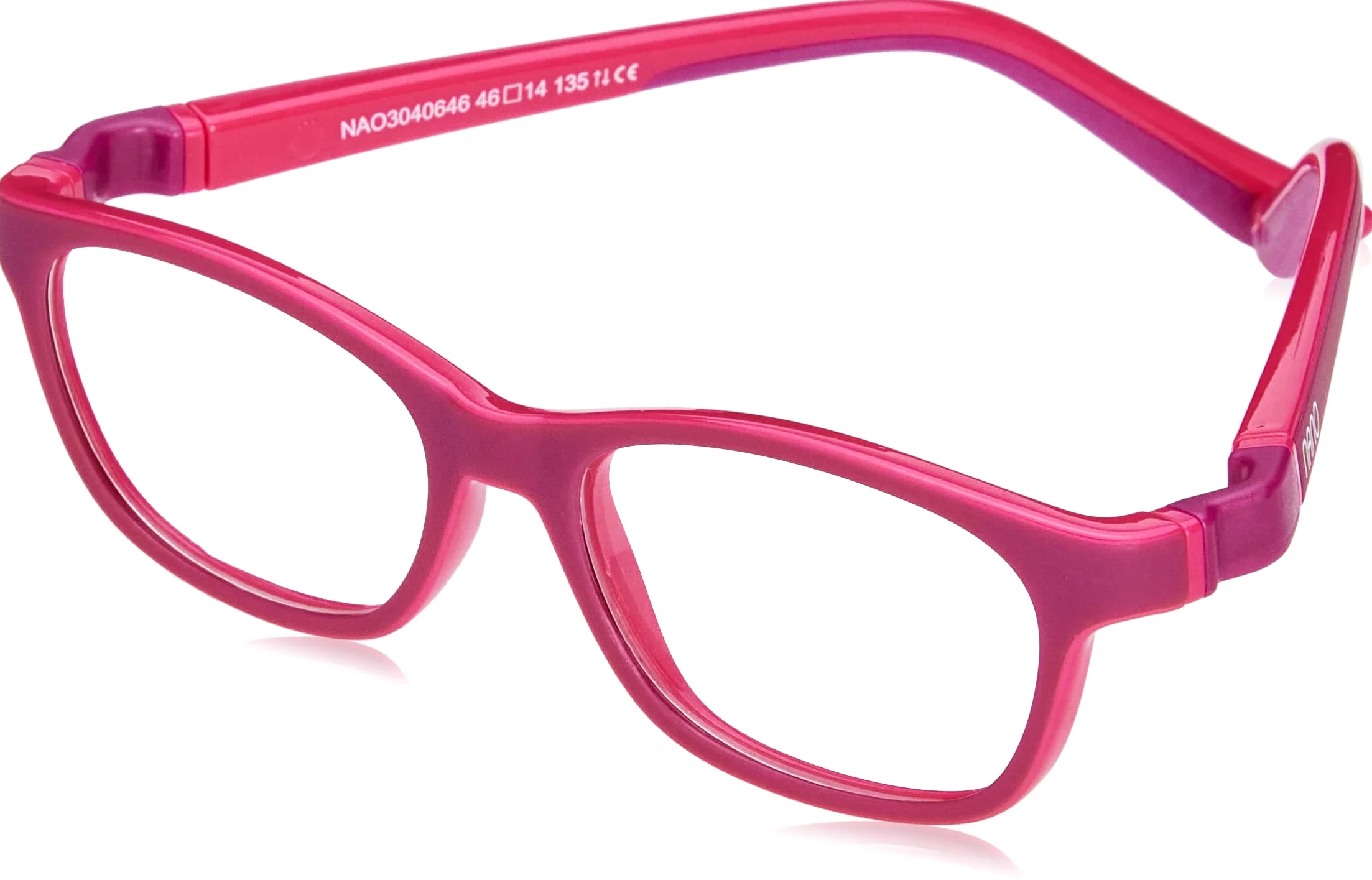NANOVISTA Okulary przeciwsłoneczne dla dzieci, uniseks, Bicolor Púrpura Mate/Fucsia, 44