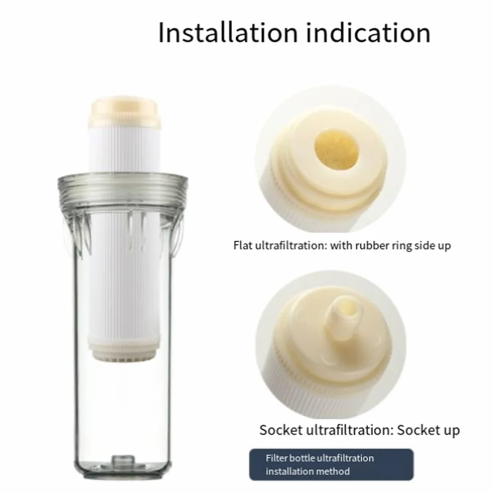 25 cm gniazdo UF membrany ultrafiltracyjne z pustych włókien filtr 0,01 mikrometra membrana o wysokim przepływie UF suche trwałe