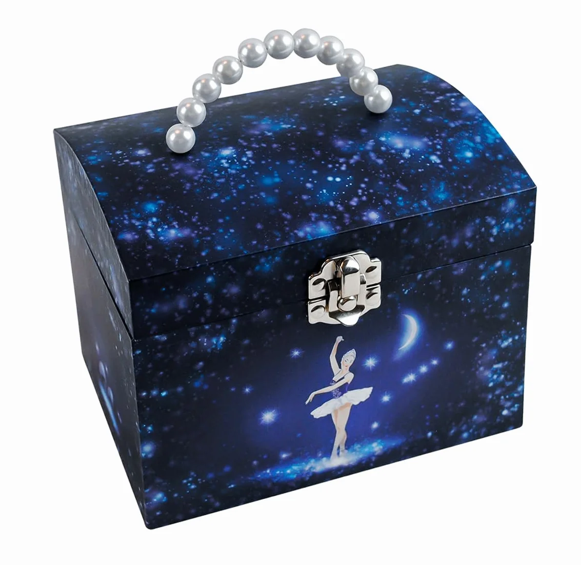 TROUSSELIER - Duże pudełko na biżuterię z muzyką - Star Tancerka - Vanity Case - Granatowy kolor