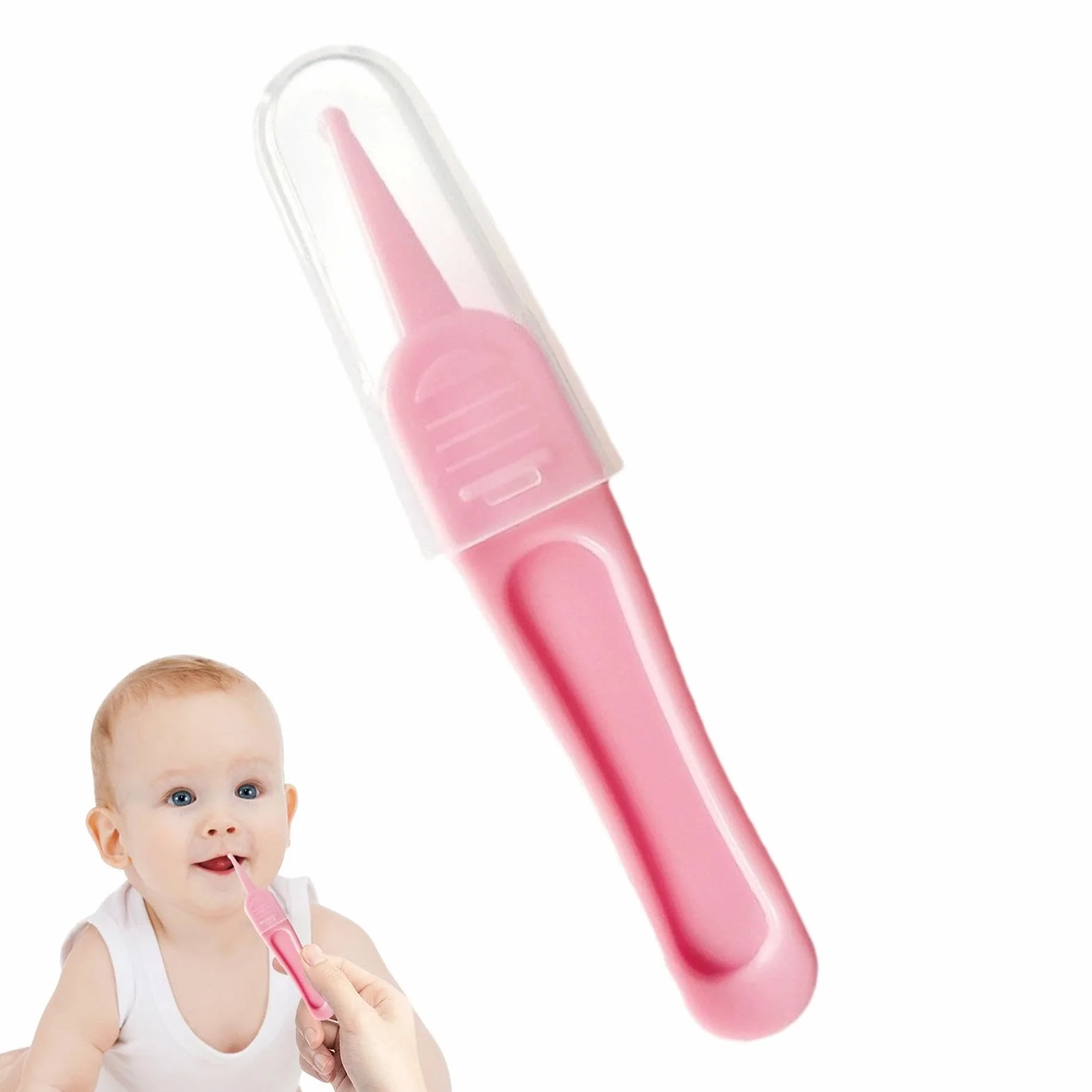 Booger Picker Tool – szczypce do czyszczenia nosa dla niemowląt | Okrągły pincet bezpieczny i skuteczny, materiały czyszczące szczypce przenośne kleszcze dla dzieci do czyszczenia kanałów usznych,