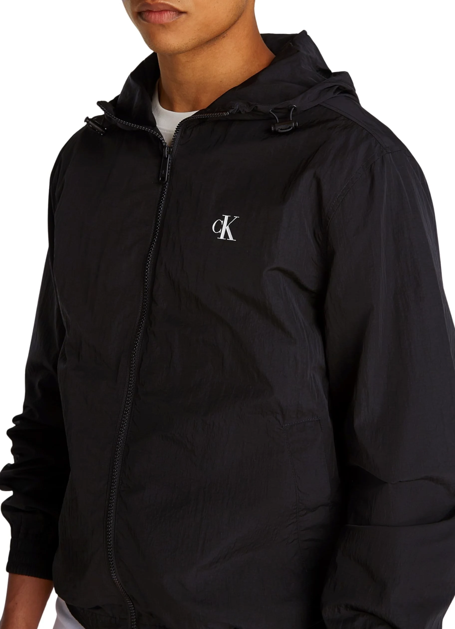 Calvin Klein Kurtka wiatrówka Mężczyźni Nylon Hooded Windbreaker J30j327254