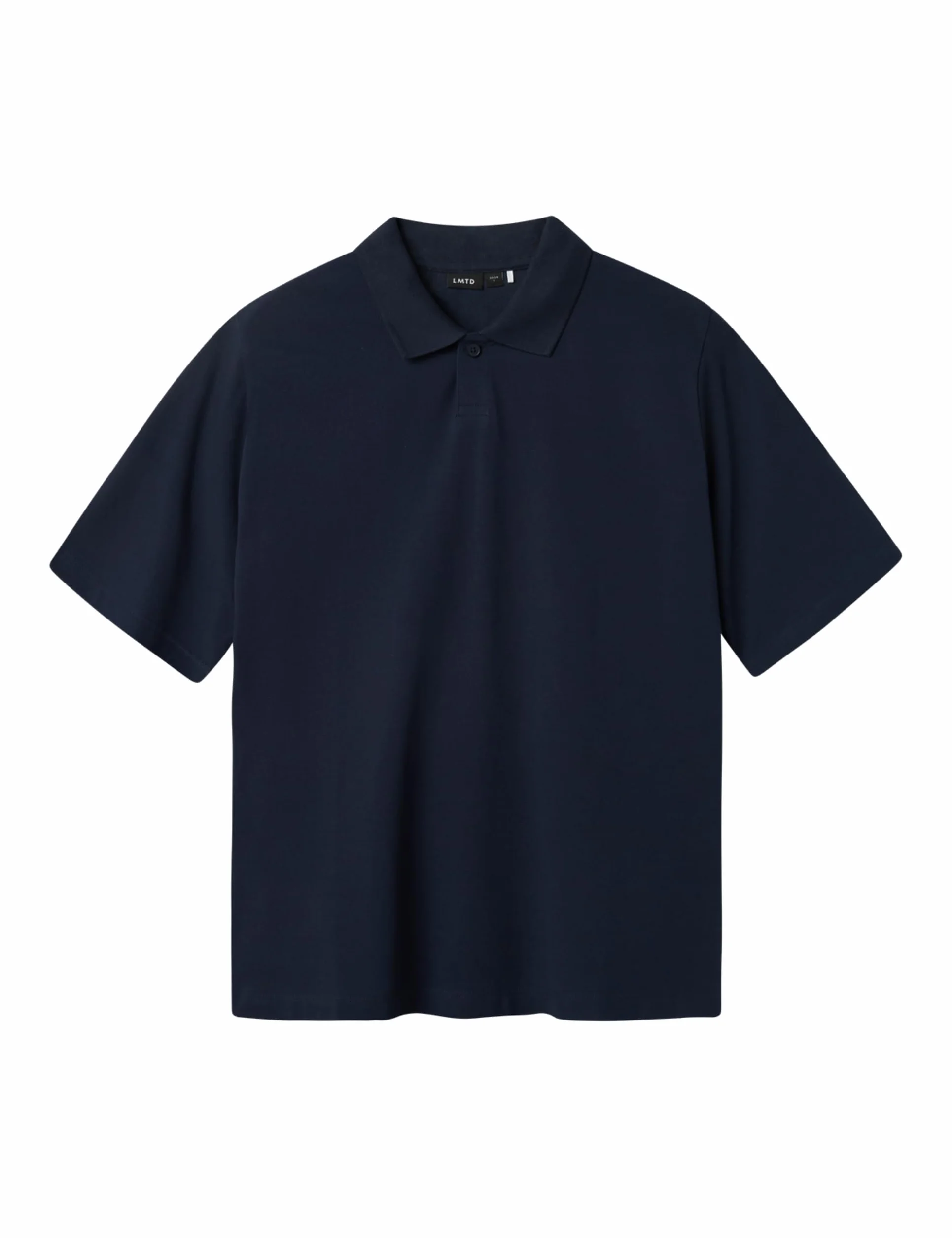 Lmtd Nlmhannes Ss Pique Polo, Dark Sapphire, 146-152