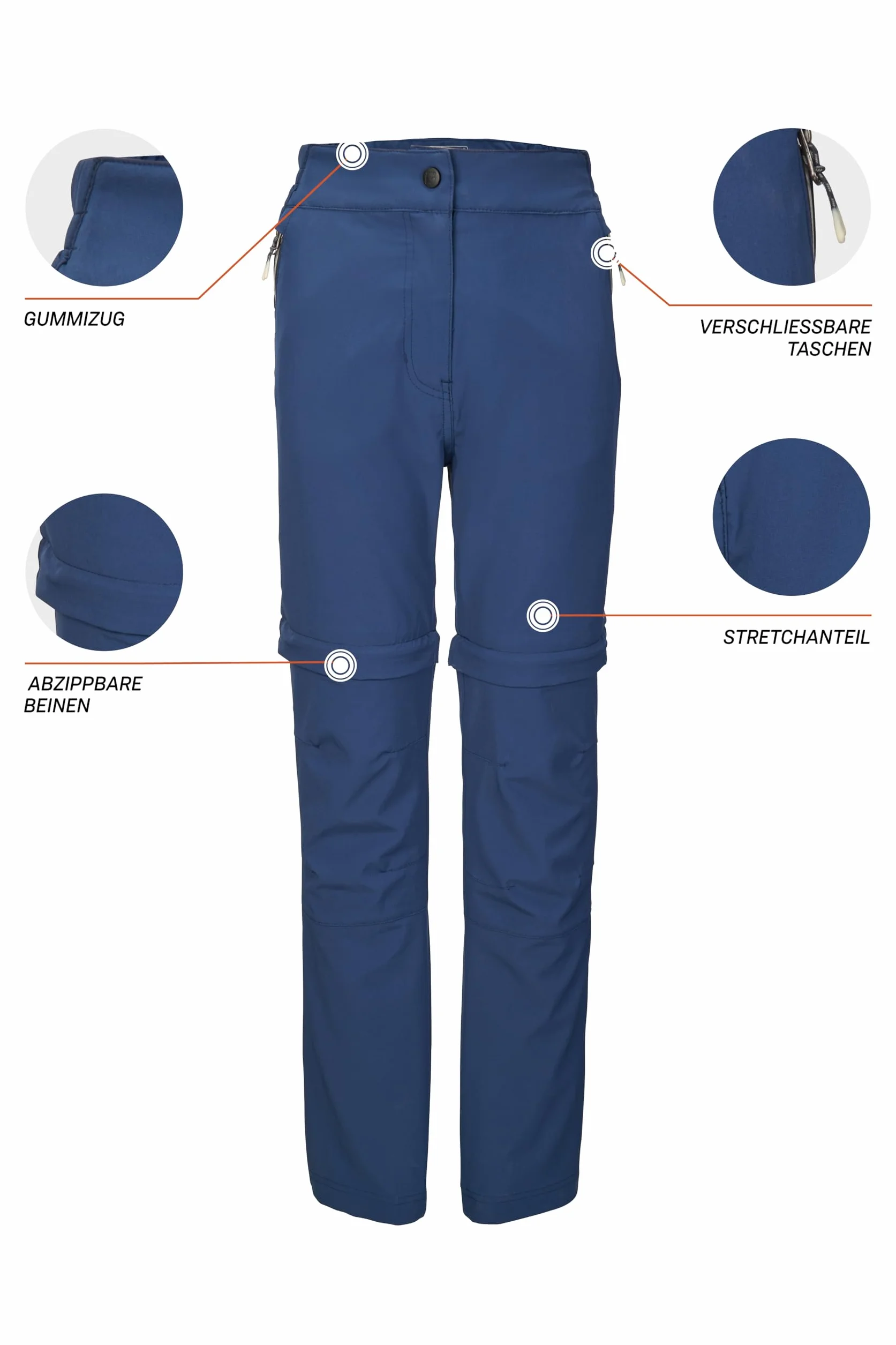 Killtec Kos 342 Grls Pnts - Funkcjonalne spodnie/spodnie outdoorowe z odpinanymi nogawkami Girl´s