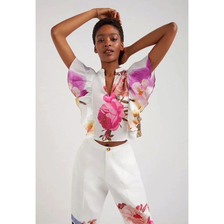 Desigual Kobieta bluzka Art. 22SWBW26 biały kolor pasuje do wyboru