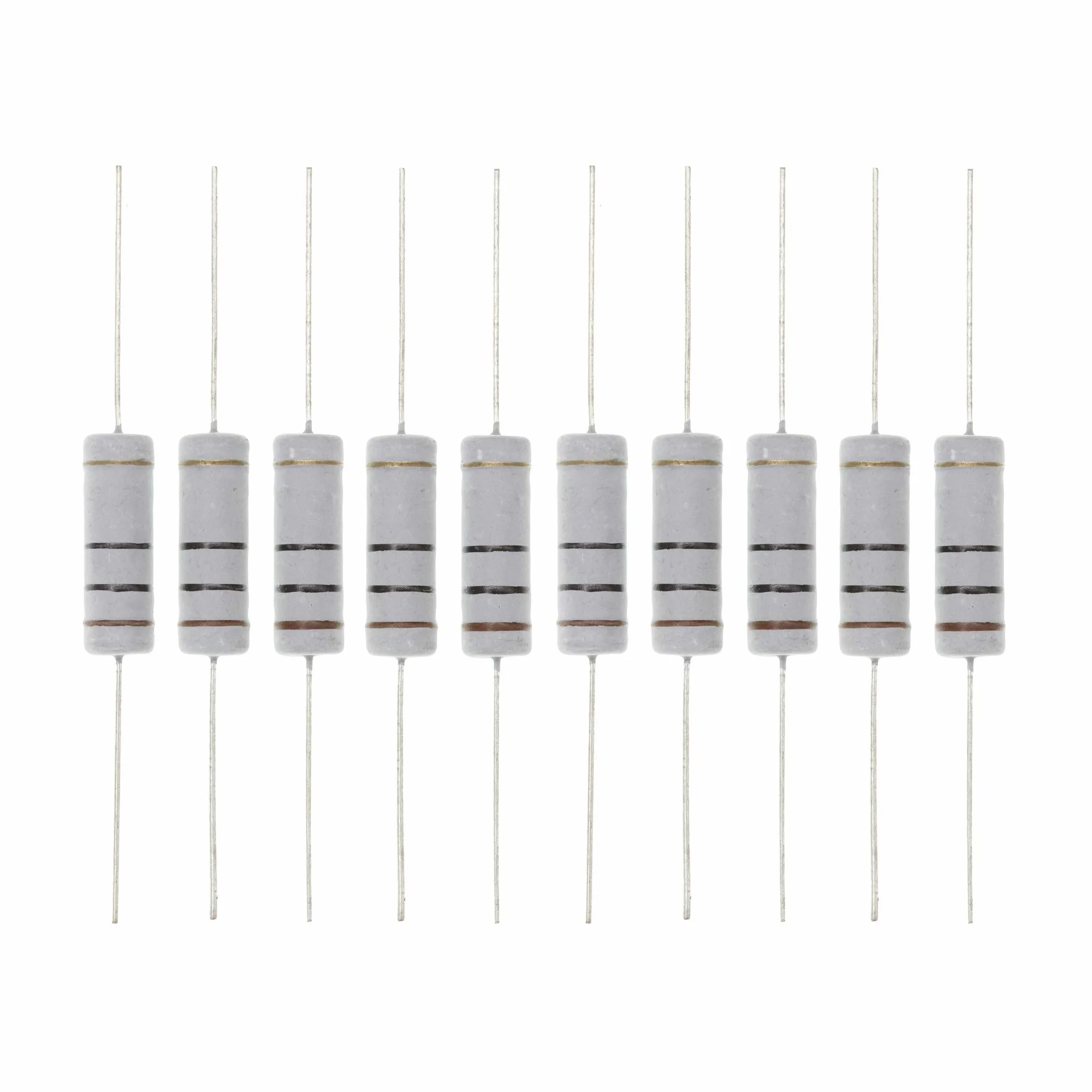 10PCS 5W 5 Watts 10R 10 Ohm 5% Rezystor z warstwą tlenku metalu