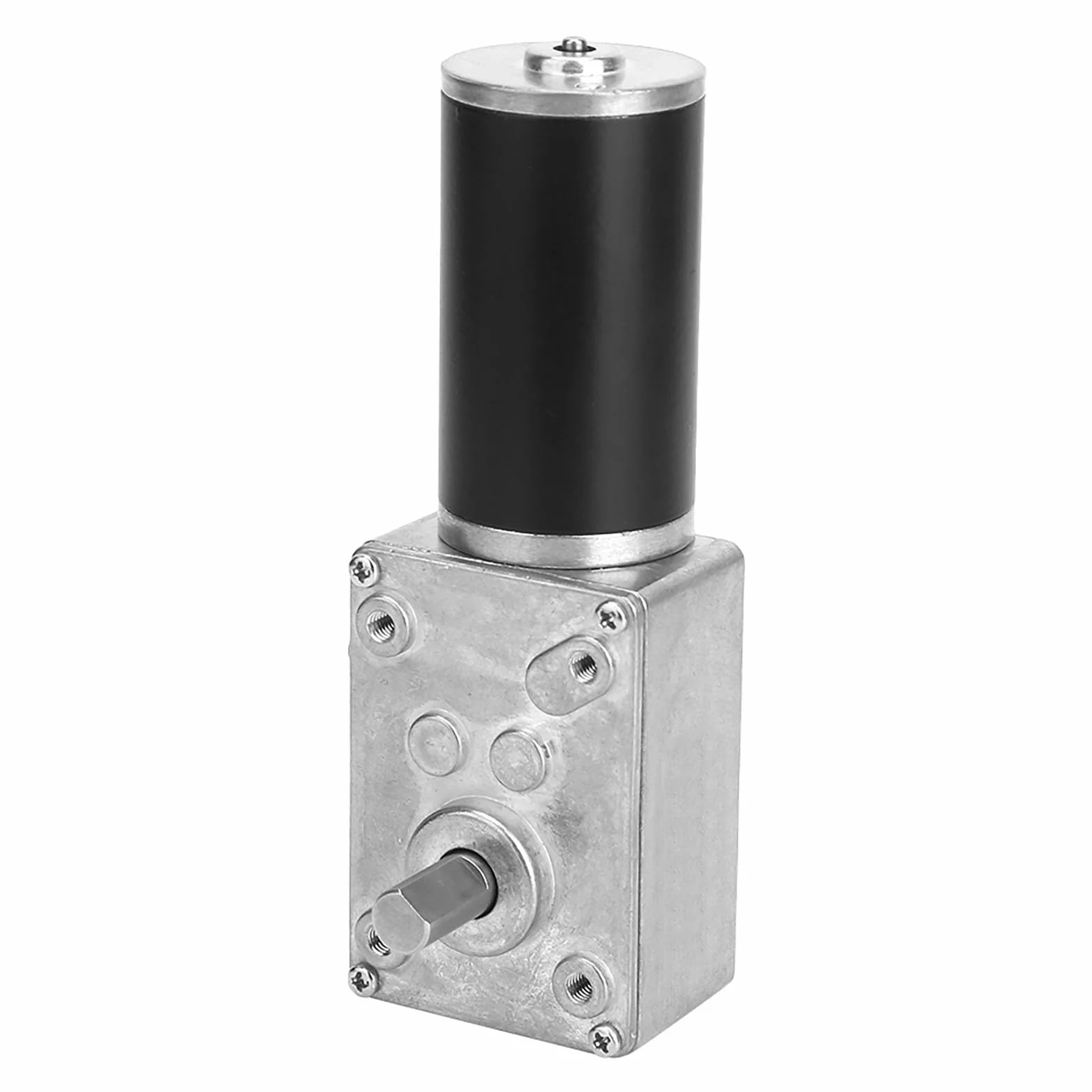 Silnik elektryczny 12V 50 RPM z przekładnią ślimakową, wysoki moment obrotowy, 8mm wał dwustronny, zmniejszona prędkość obrotowa