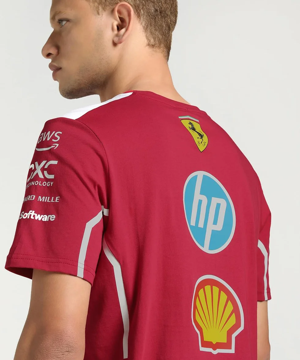 PUMA Koszulka drużynowa Scuderia Ferrari F1 2025 czerwona