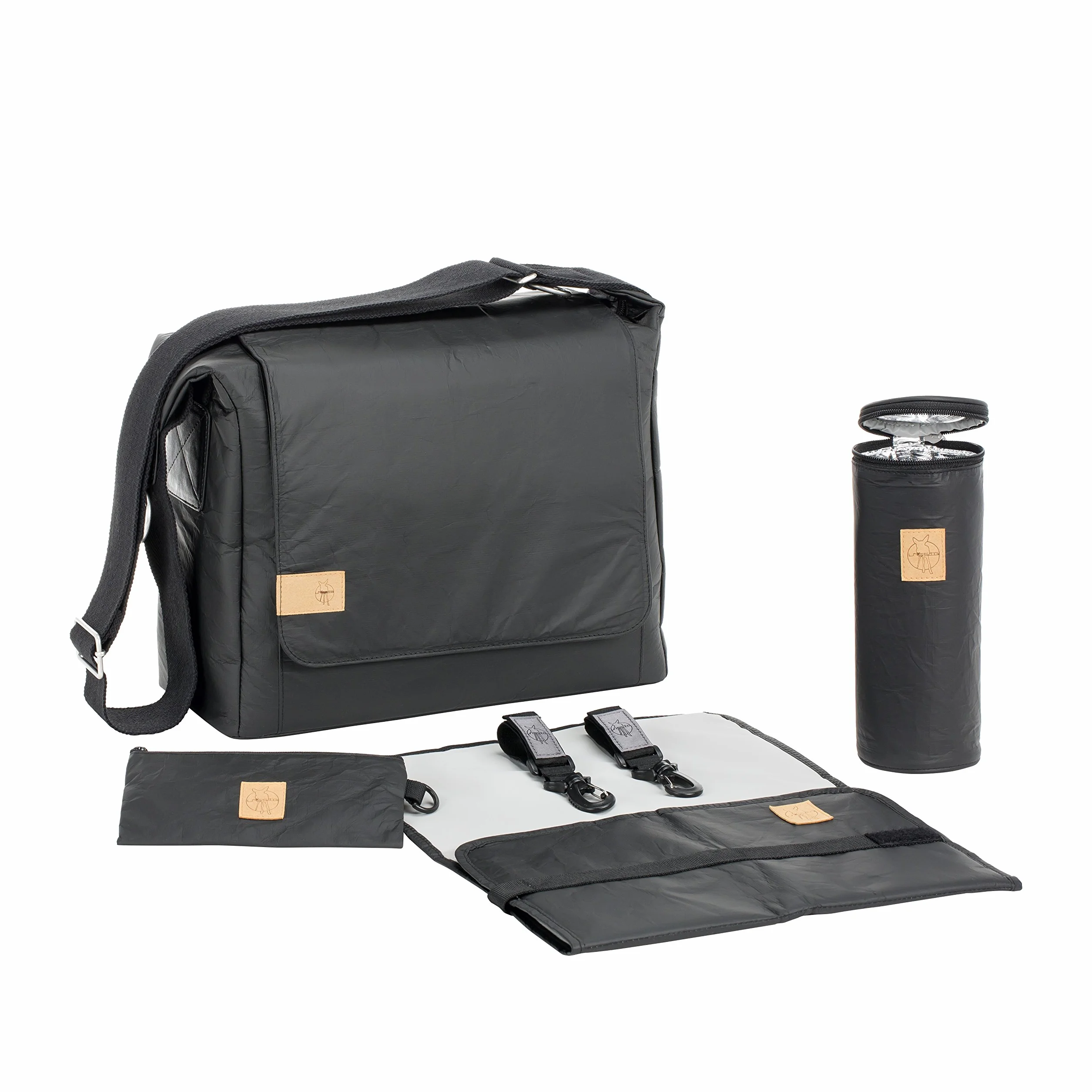 Lassig Green Label torba kurierska Tyve czarna