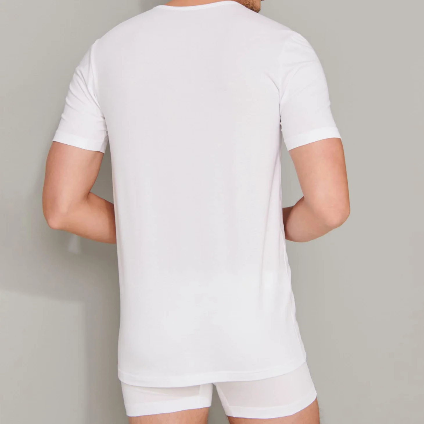 Schiesser Bielizna Mężczyźni 95/5 Organic Cotton Unterhemd Rundhals