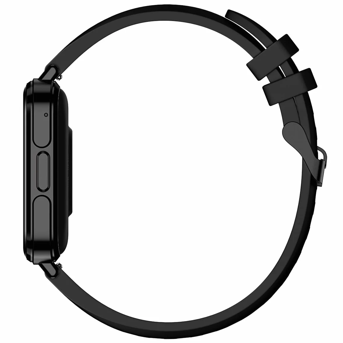 myPhone Watch LS wodoodporny, elegancki, sportowy, wytrzymały smartwatch, czarny, z dużą baterią do 10 dni, Czarny, 1.85, Pasek.