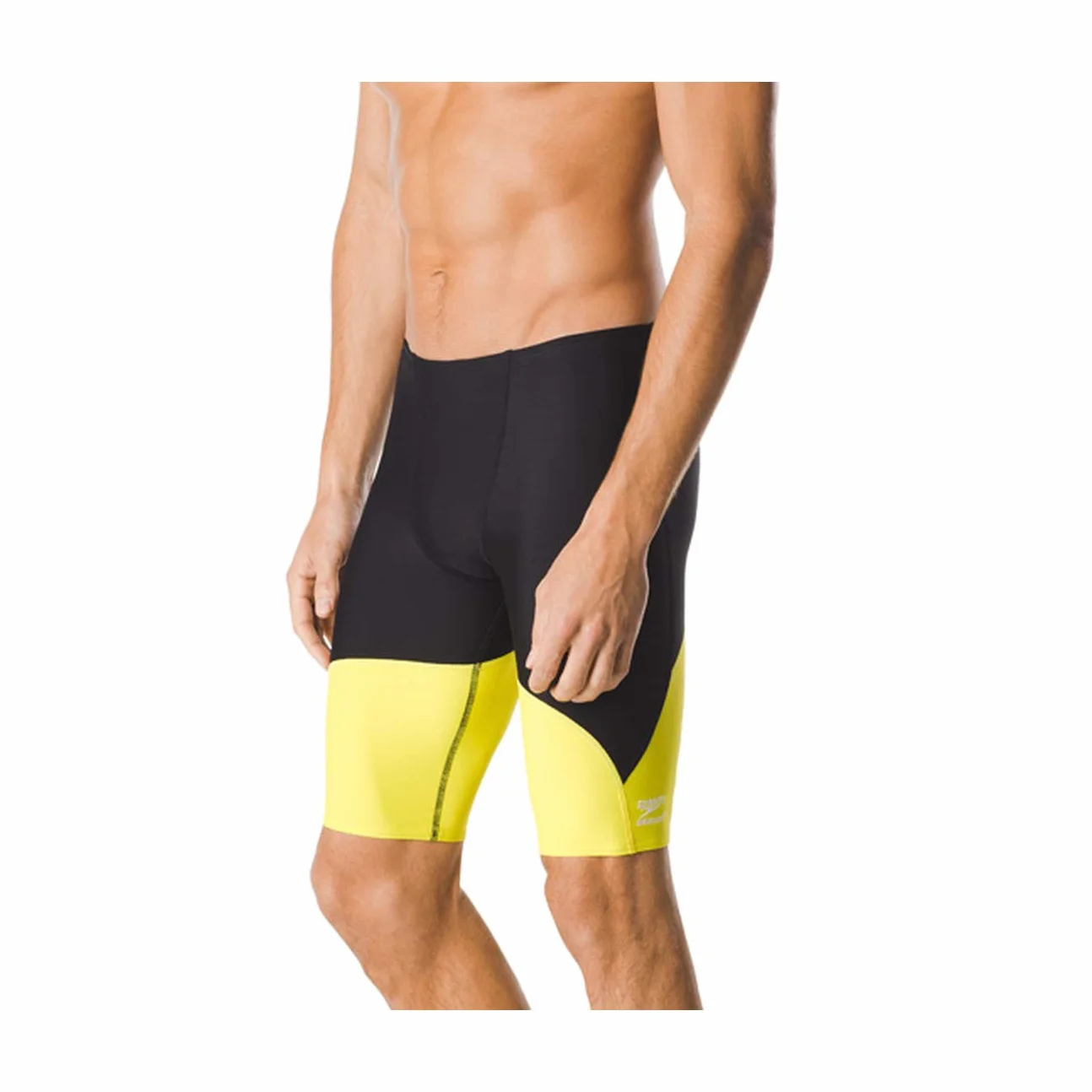 Speedo Męski strój kąpielowy Spark Splice Jammer Czarna/żółta iskra 32