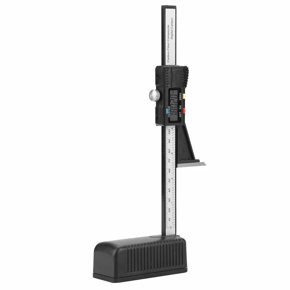 ANGGREK Cyfrowy wysokościomierz, zestaw do budowania, zakres pomiarowy 0-150 mm, cyfrowe precyzyjne wysokości osłony, miernik głębokości z podstawą magnetyczną