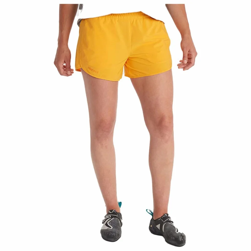 Marmot Damskie Szorty Elda 10 Cm S23 - Oddychające spodenki funkcyjne, szybkoschnące spodenki treningowe z ochroną przed promieniowaniem UV, elastyczne spodenki bouldering Kobiety