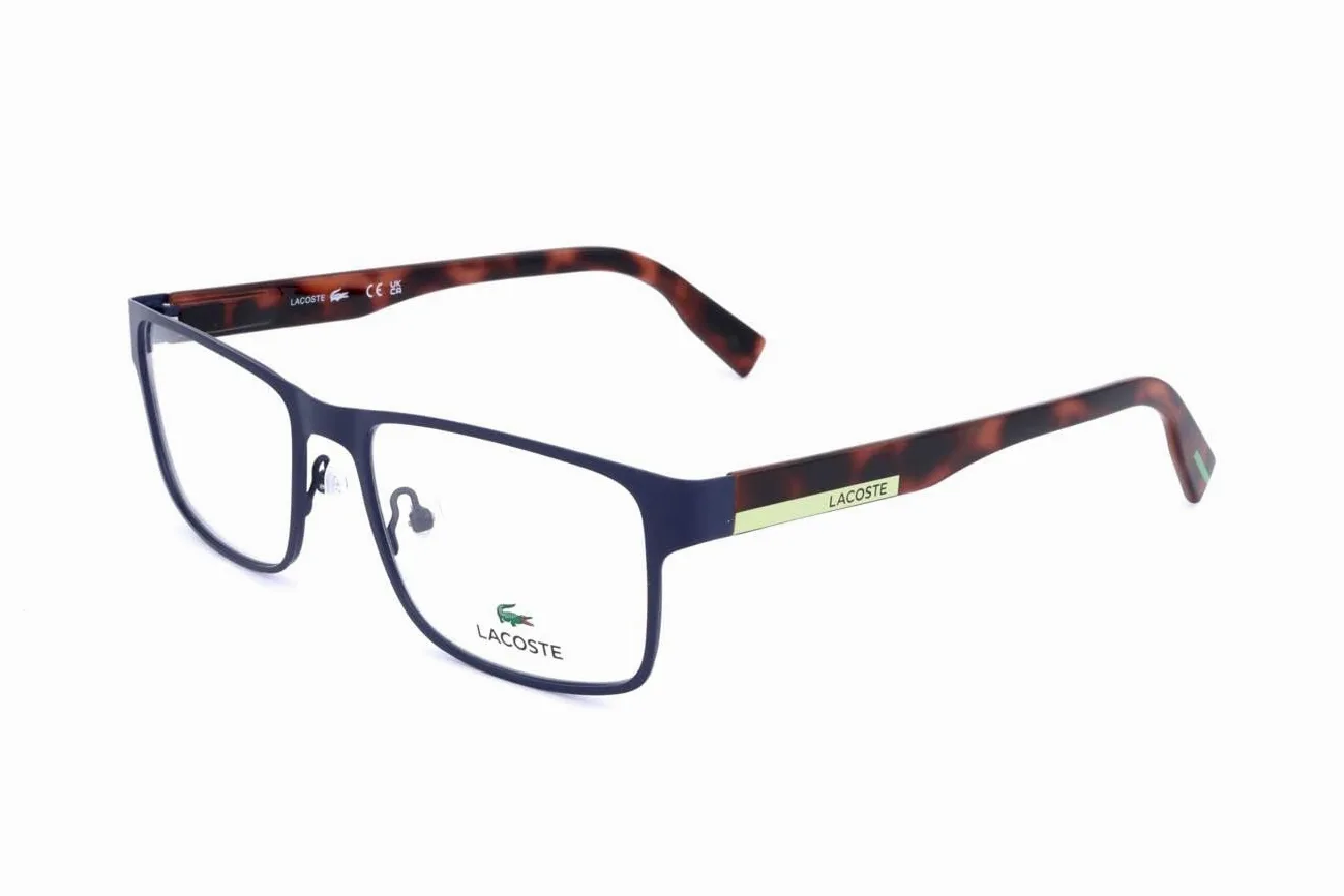 Lacoste Okulary ochronne L2283 matowy niebieski dla mężczyzn, rozmiar 55 (18)