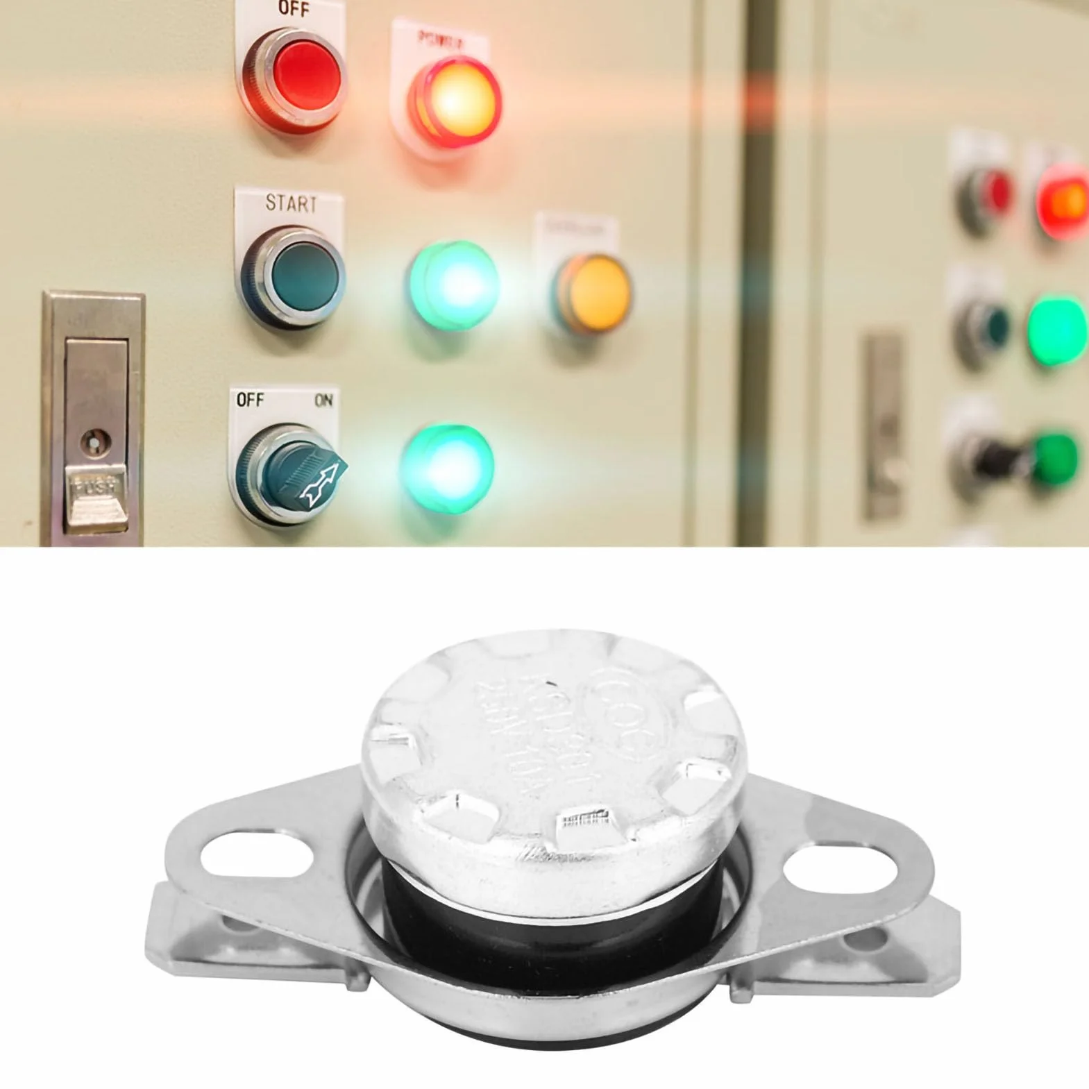 5 Sztuk KSD301 Przełącznik Temperatury Termostat Termiczny 250V 10A 0℃, Czujnik Temperaturowy do Urządzeń Grzewczych, Plastikowy Przełącznik Żelazny