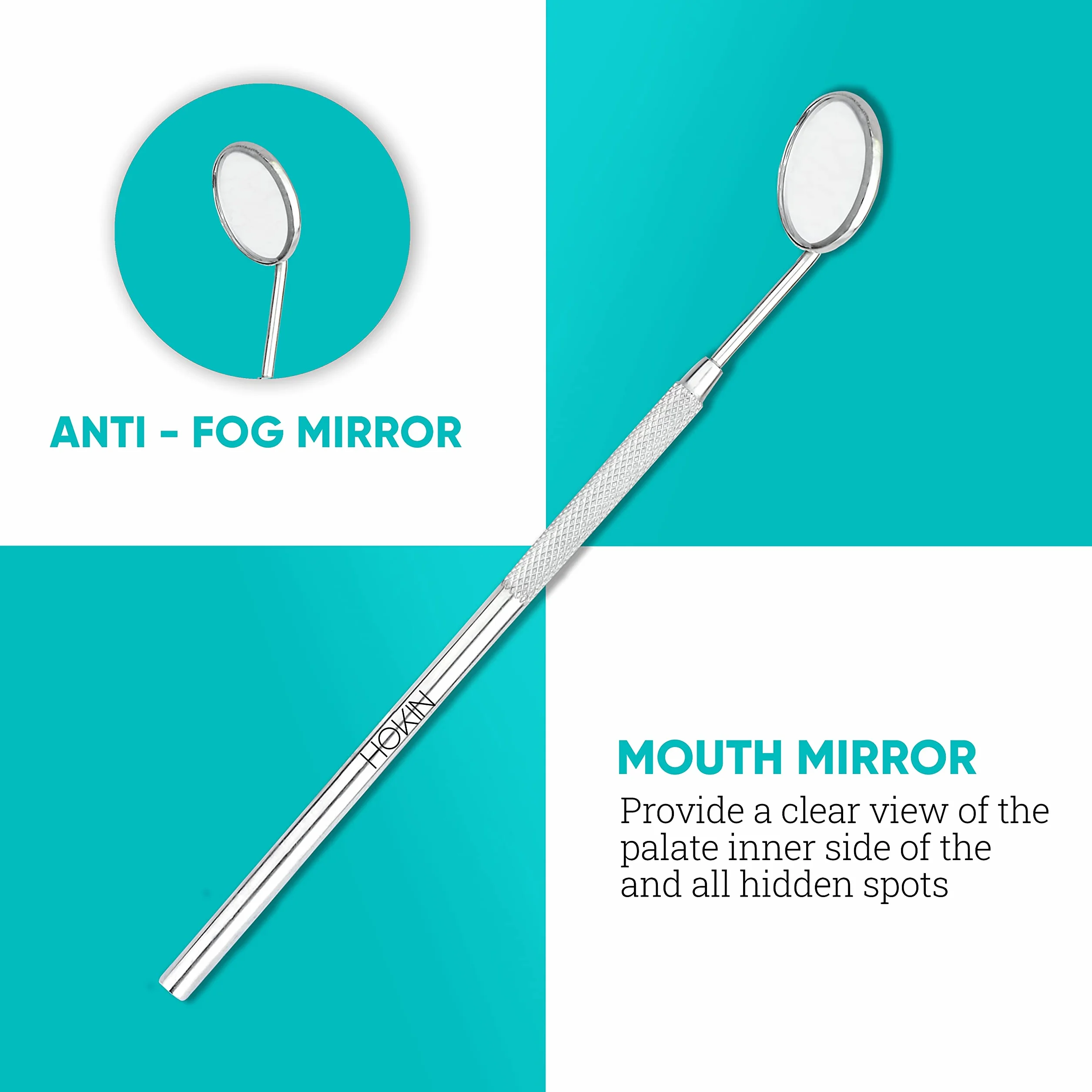 Zestaw do czyszczenia zębów HOKIN Plaque Remover Dental Care Kit Zestaw do pielęgnacji zębów Narzędzia stomatologiczne ze stali nierdzewnej dla mężczyzn, kobiet, dzieci i zwierząt domowych (5)