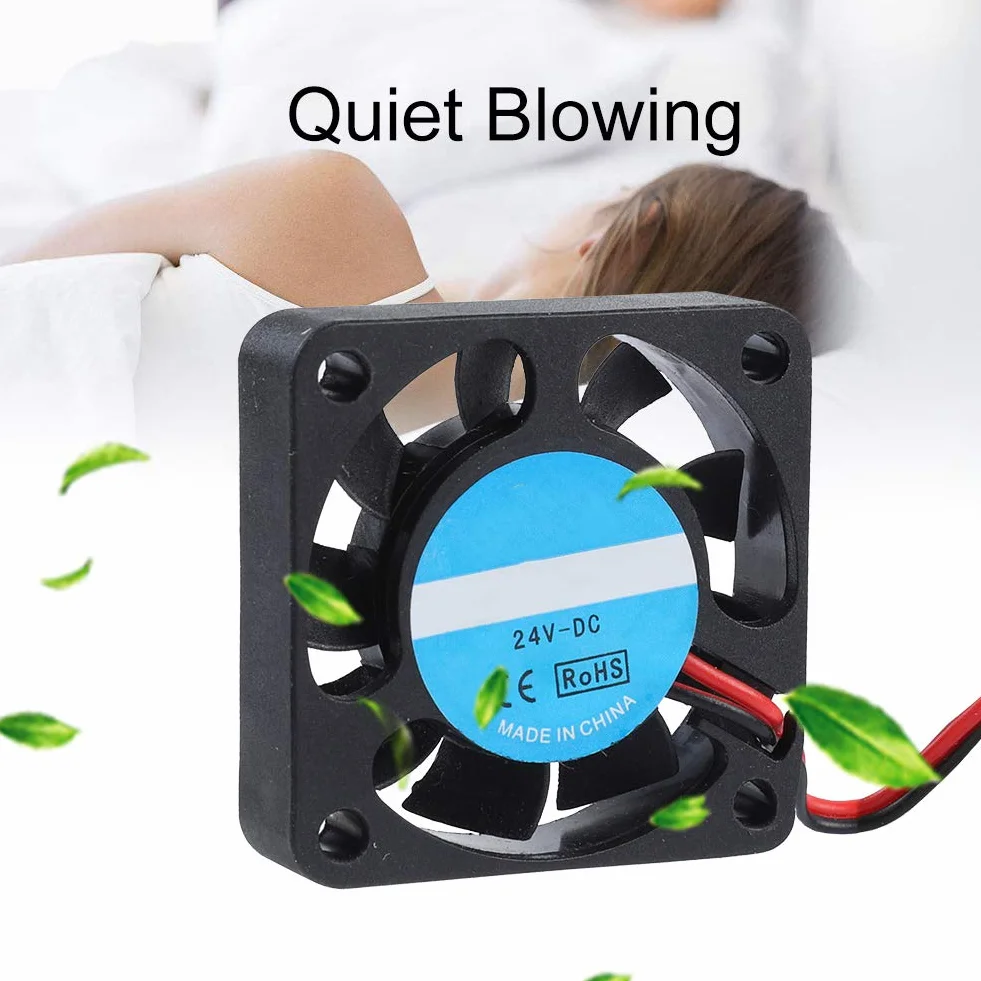 2 Szt. Wentylator Chłodzący Drukarki 3D, 24 V 4010 7000 Obr./min Wentylator Wytłaczarki Duży Wiatr Mały Wentylator Dmuchawy Cichy Dmuchanie Akcesoria do Drukarek 3D