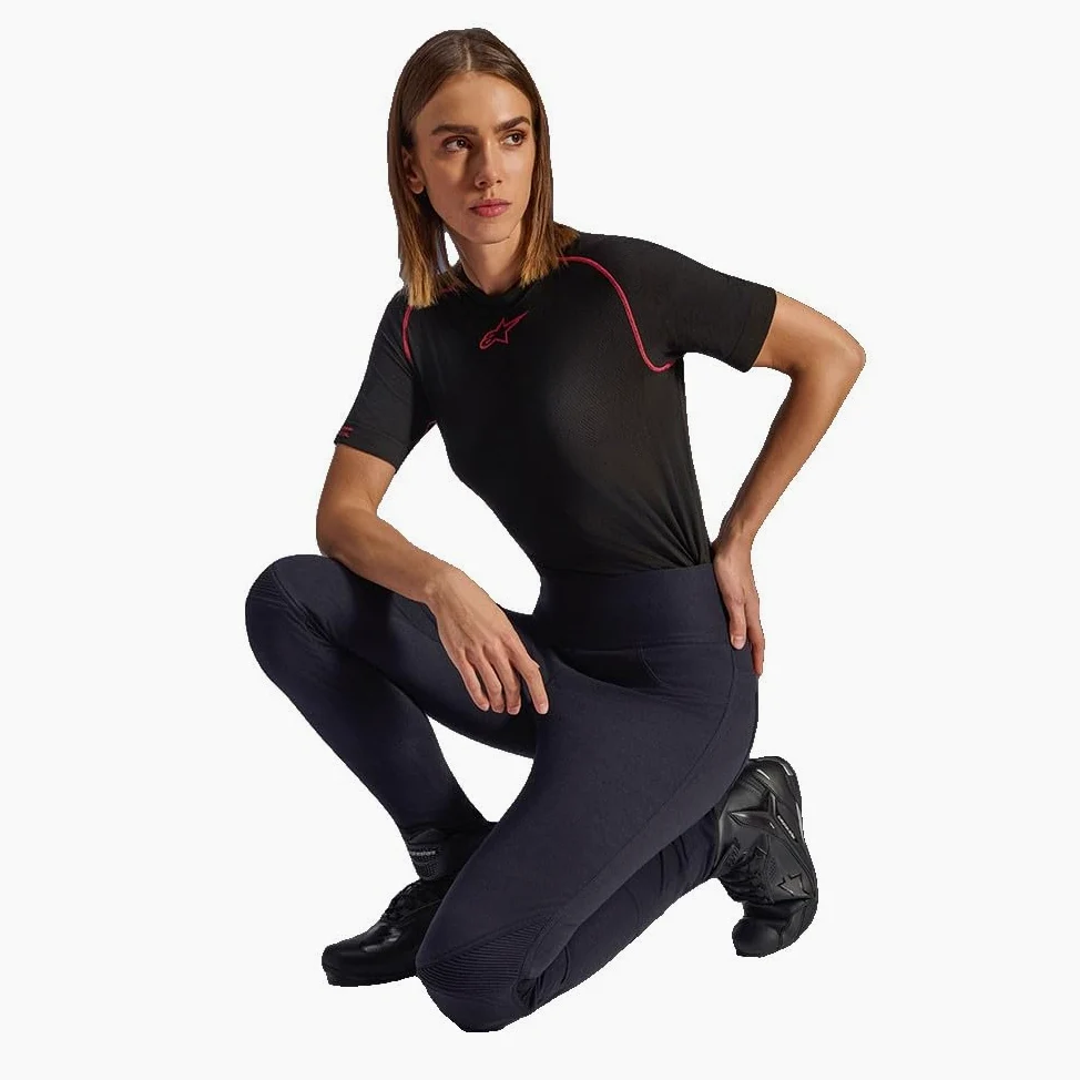 Alpinestars Stella Flex-AST Cargo Damskie legginsy motocyklowe, czarny, L