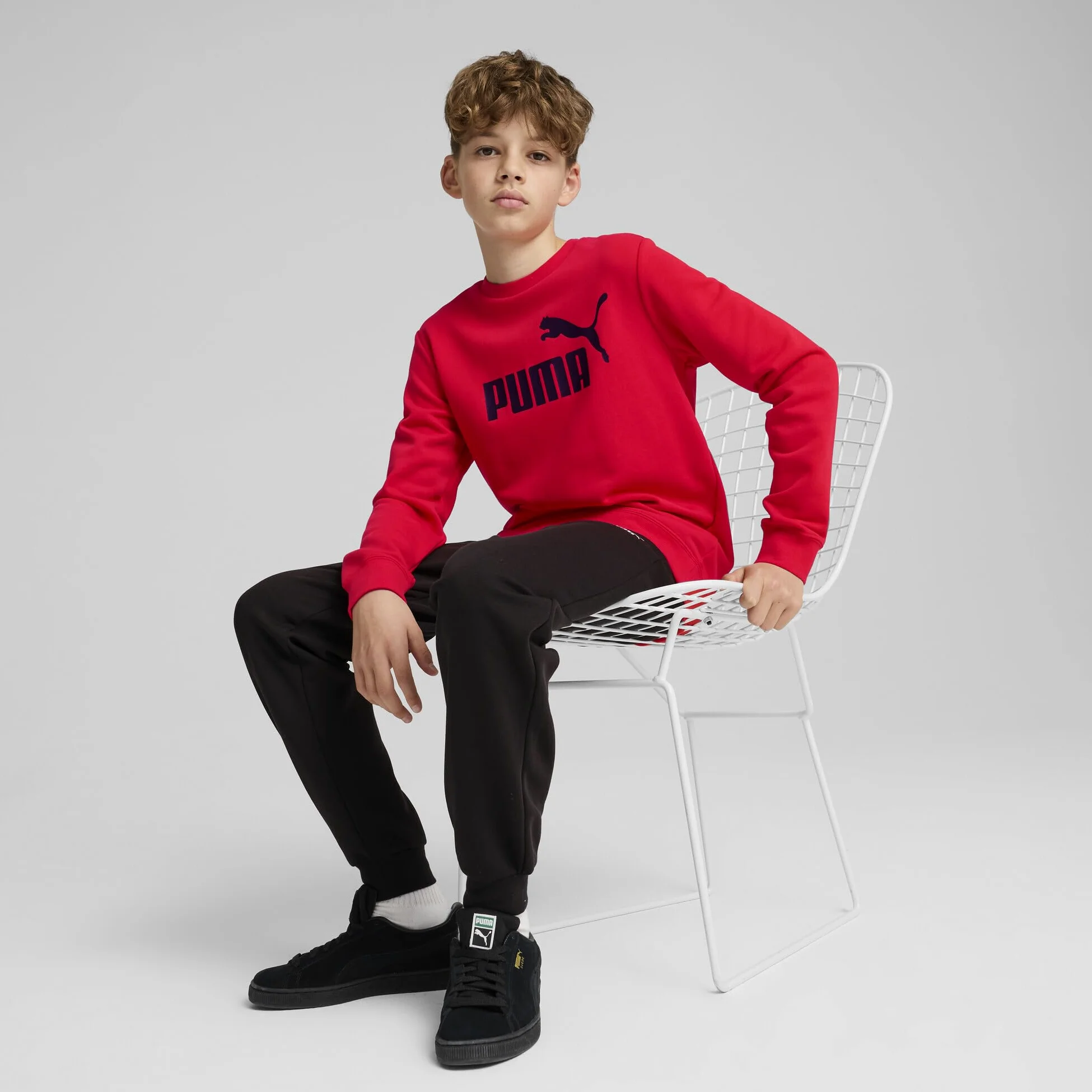 PUMA Bluza dresowa z logo ESS nr 1 TR B