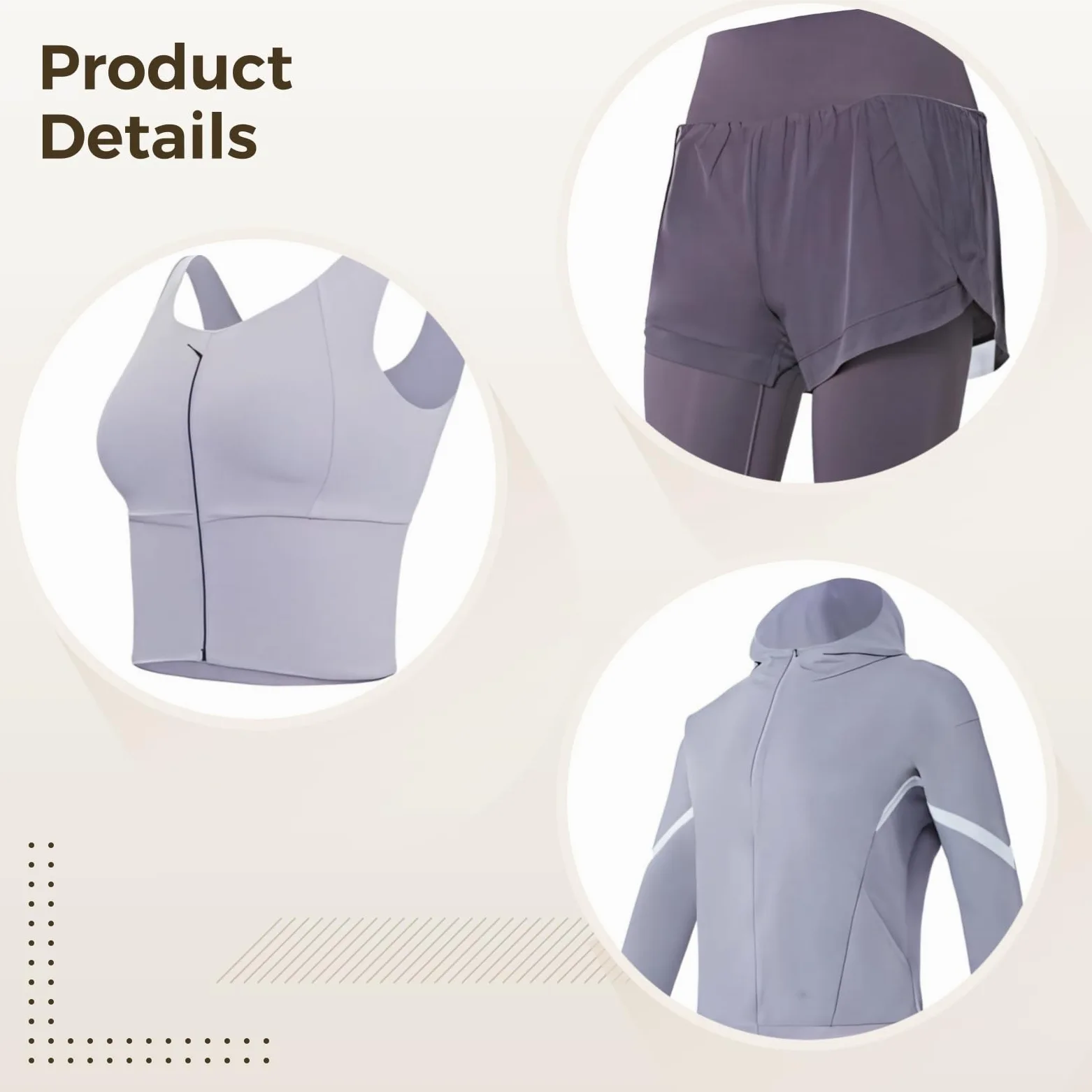 Damski 5-częściowy zestaw strojów do jogi, odzież sportowa z długim rękawem, wbudowany biustonosz tank, XL, bluza z kapturem i rozciągliwa, odprowadzająca wilgoć tkanina na siłownię