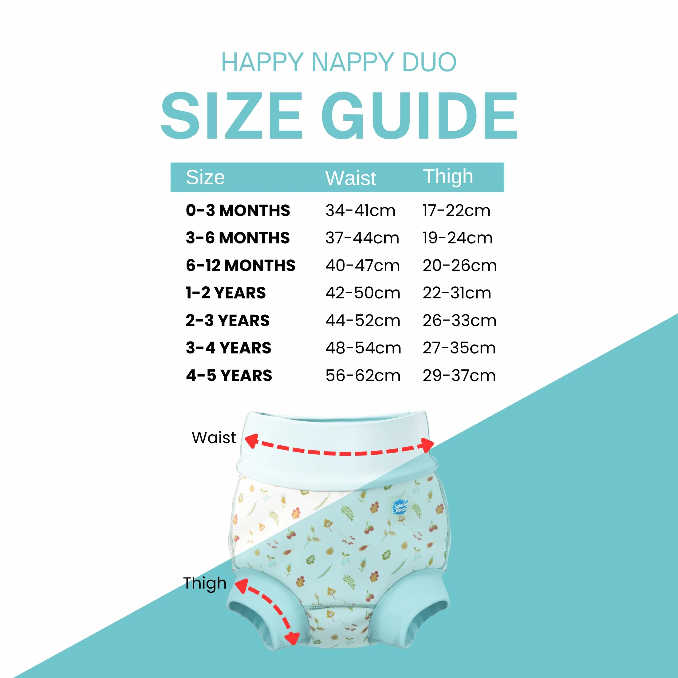 Splash About Happy Nappy Duo, Małe Żołędzie, 3-4 lata, Małe żołędzie, 3-4 Lat