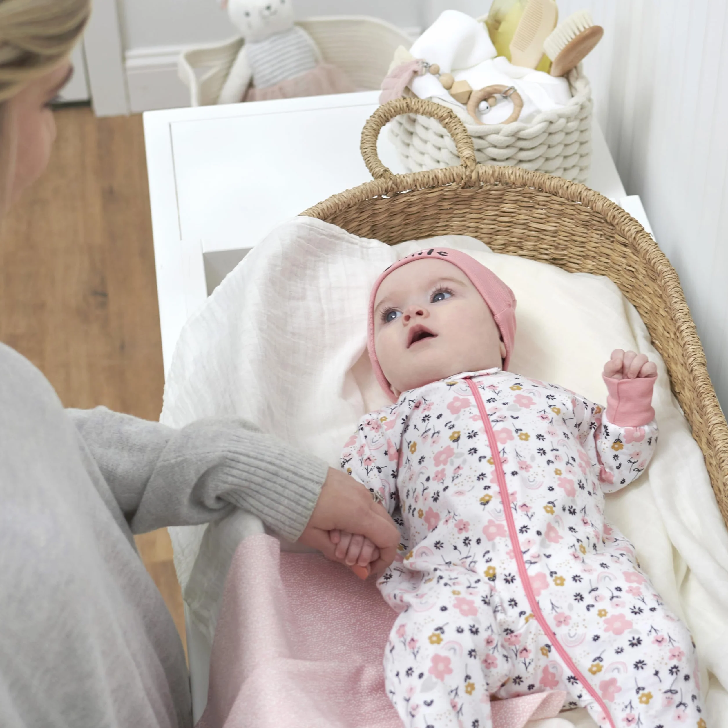 Gerber Sleep 'N Play with Mitten Cuffs Niemowlęta - dziewczynki 18501416a