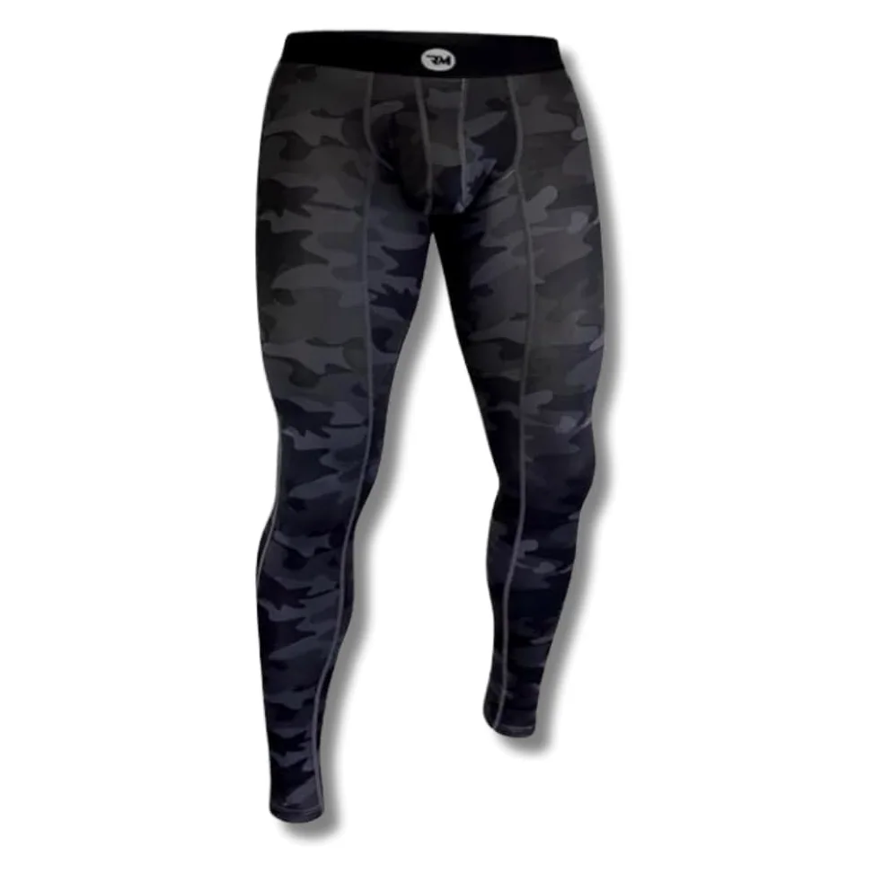 Real Men ABCD Pouch Spodnie kompresyjne, 1, 2 i 3 sztuki, męskie legginsy, spodnie do jogi, rajstopy, warstwa bazowa dla mężczyzn na zimną pogodę