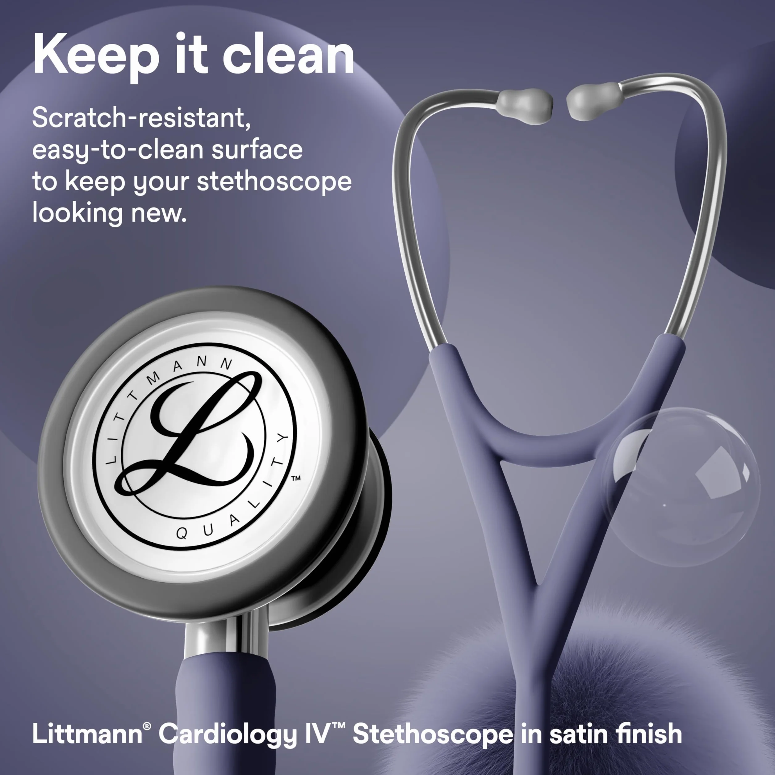 3M Littmann Cardiology IV Stetoskop diagnostyczny, 6187C, Głowica ze stali nierdzewnej, Rurka w kolorze Midnight Blue