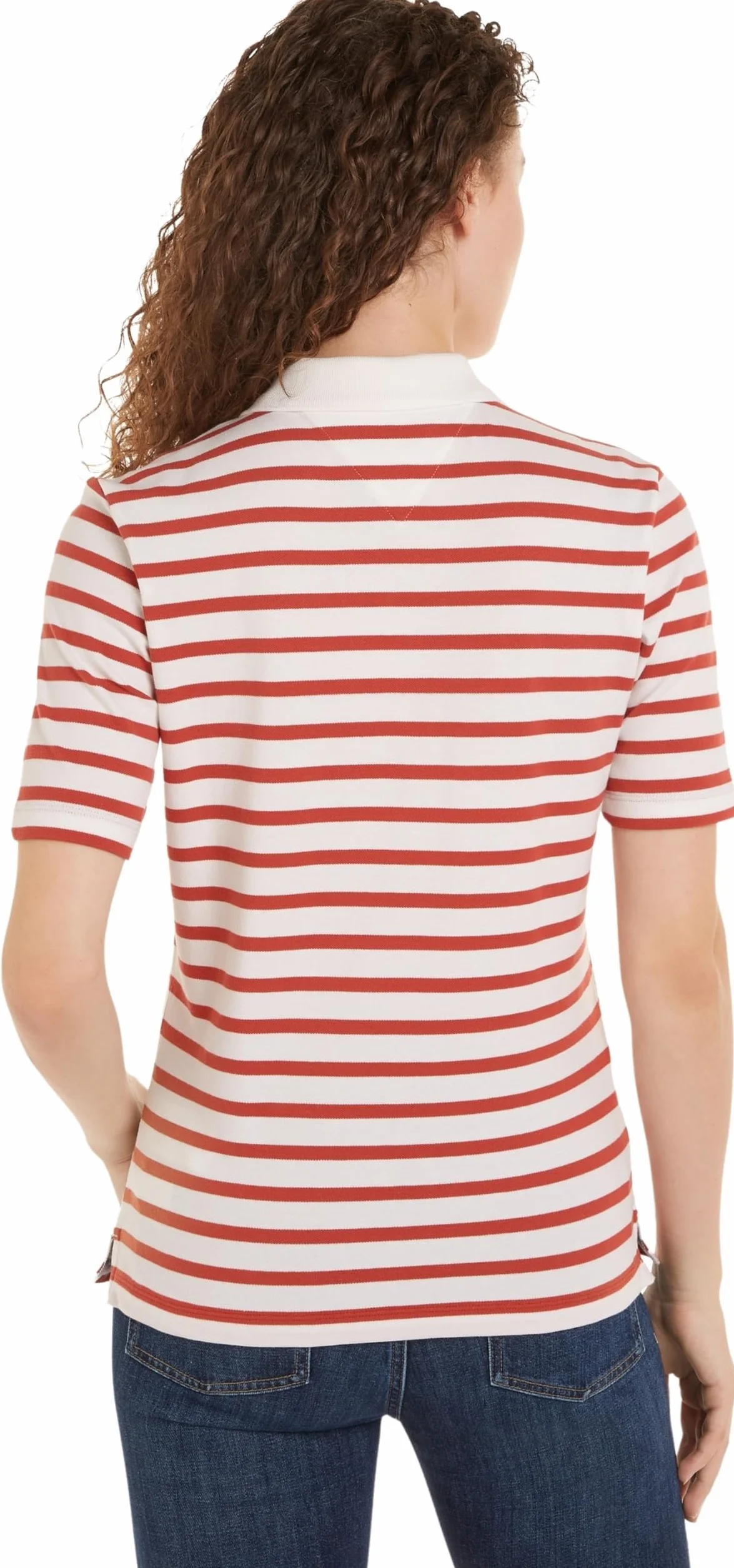 Tommy Hilfiger S/S Polos Kobiety 1985 Reg Pique Stripe Polo Ss