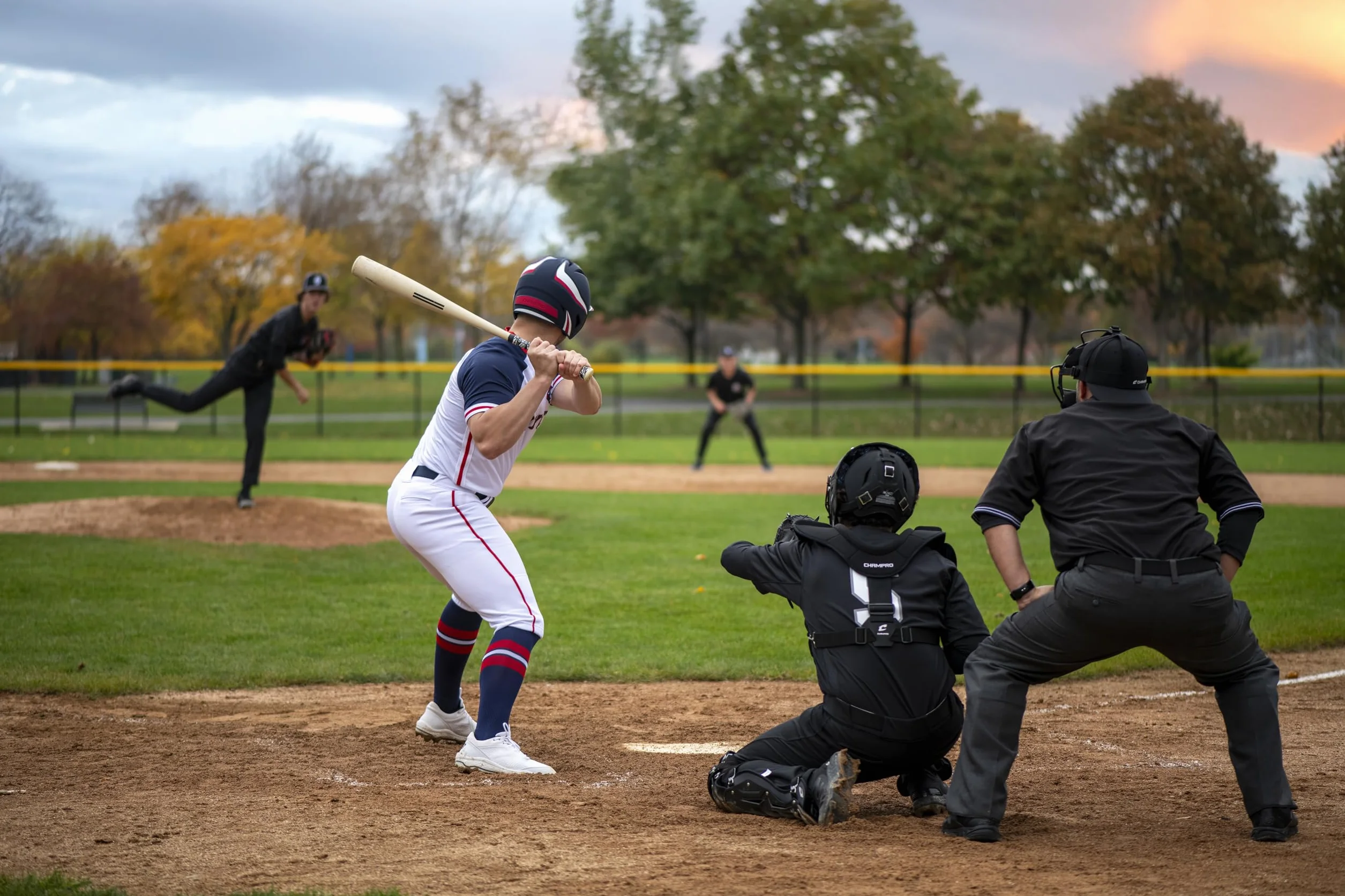 CHAMPRO The Field poliestrowe spodnie baseballowe dla sędziego
